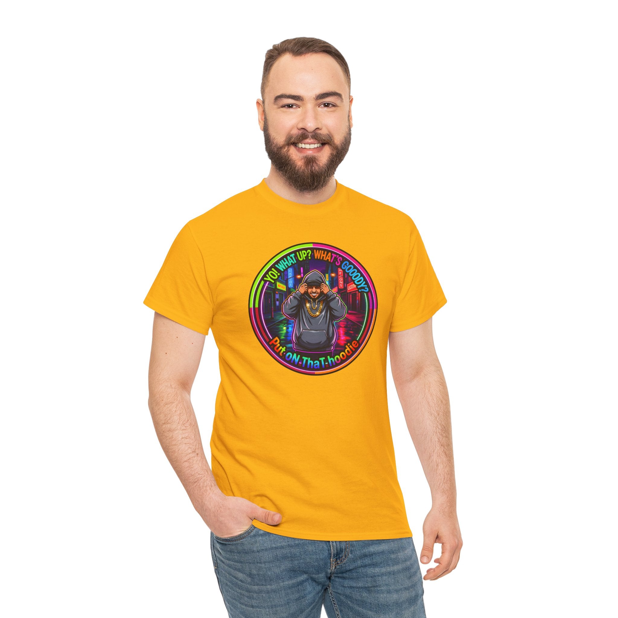 Men's T-Shirt Graphic- "Yo! What's up?  What's Goooody?"