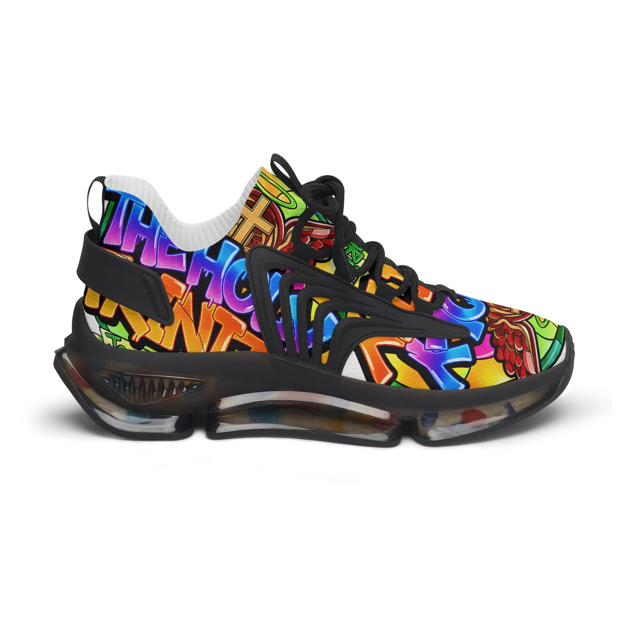MEN'S Mesh Sneakers —" Holy Trinity " Colorful Graffiti Athletic Shoes