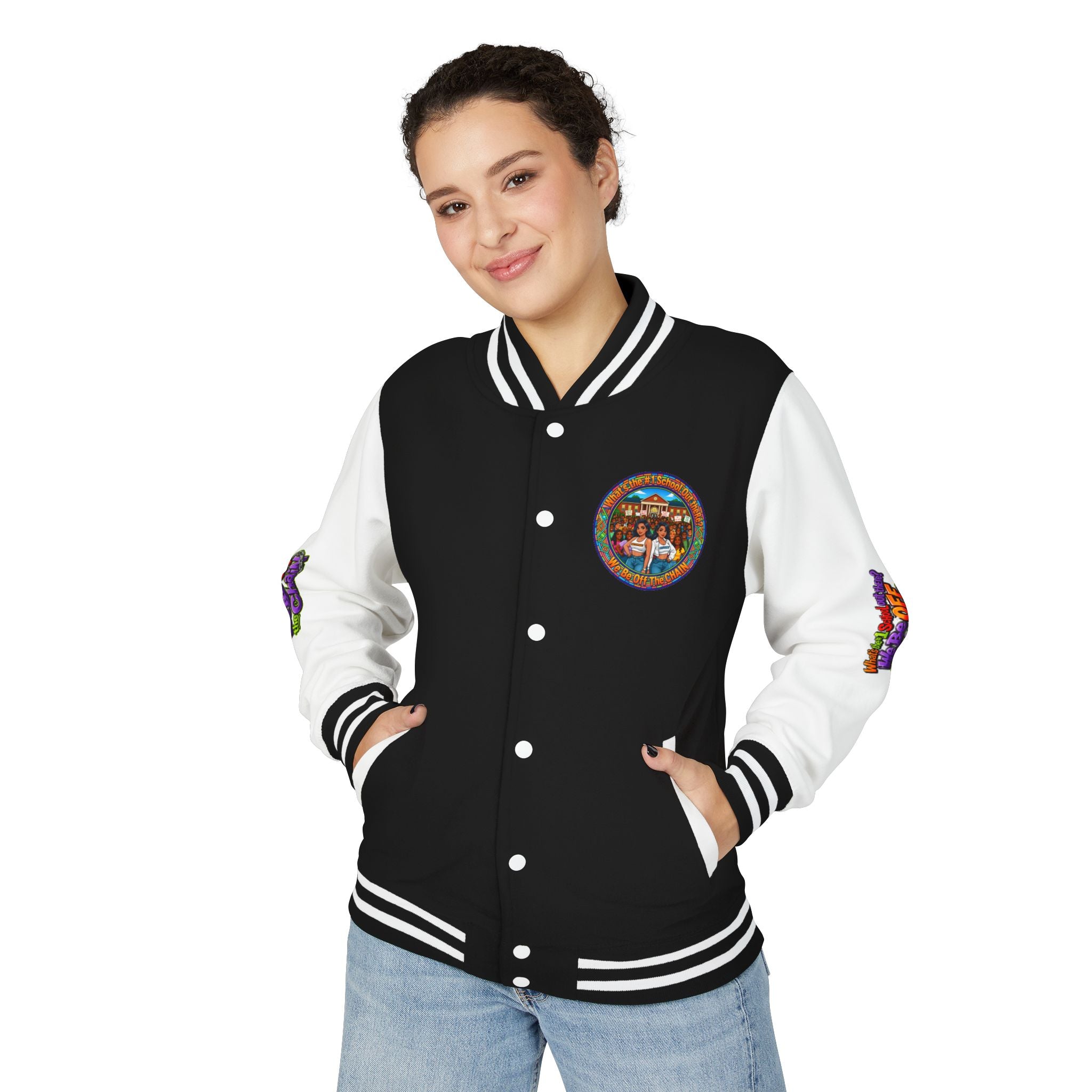 Letterman Jacket — Retro High School Crew Design (We’ll Be Off the Chain)