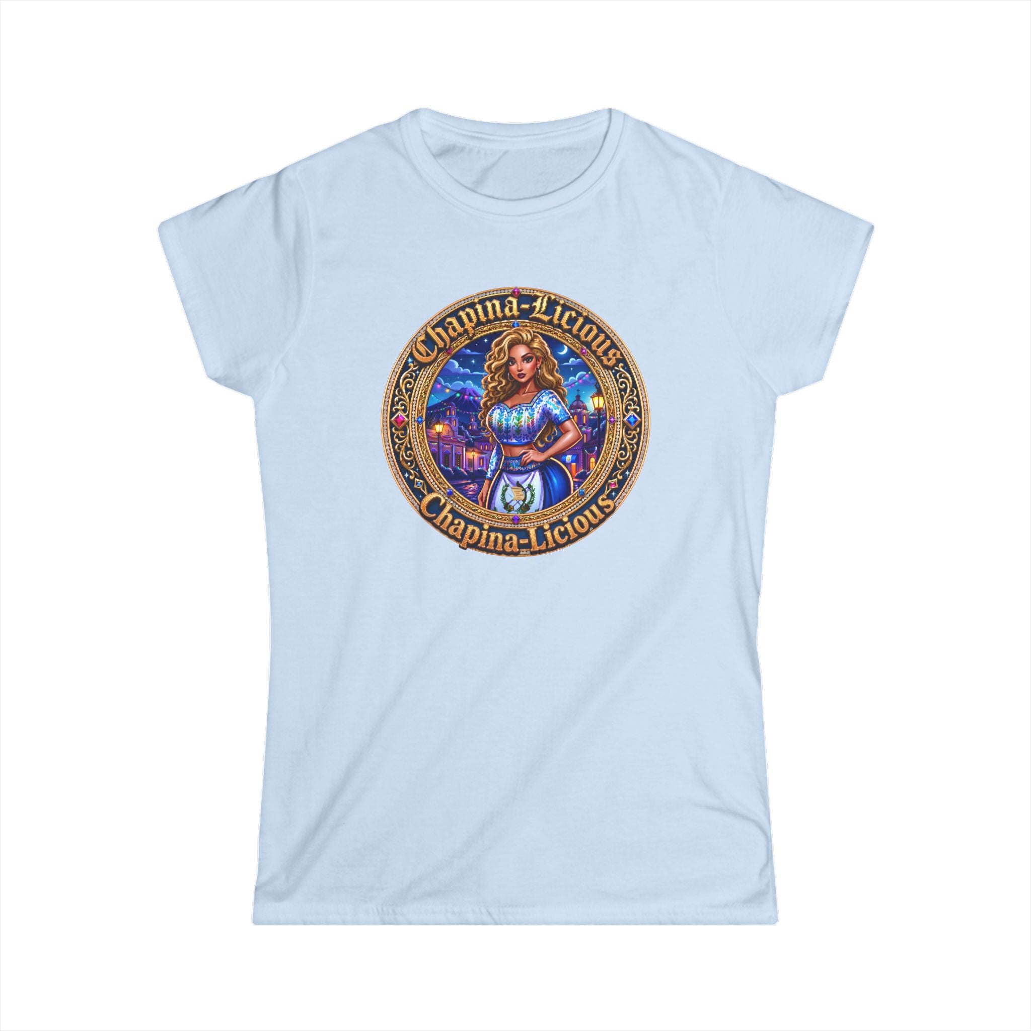 Women's Tee - "Chapina-Licious" Vintage Latin Girl Graphic