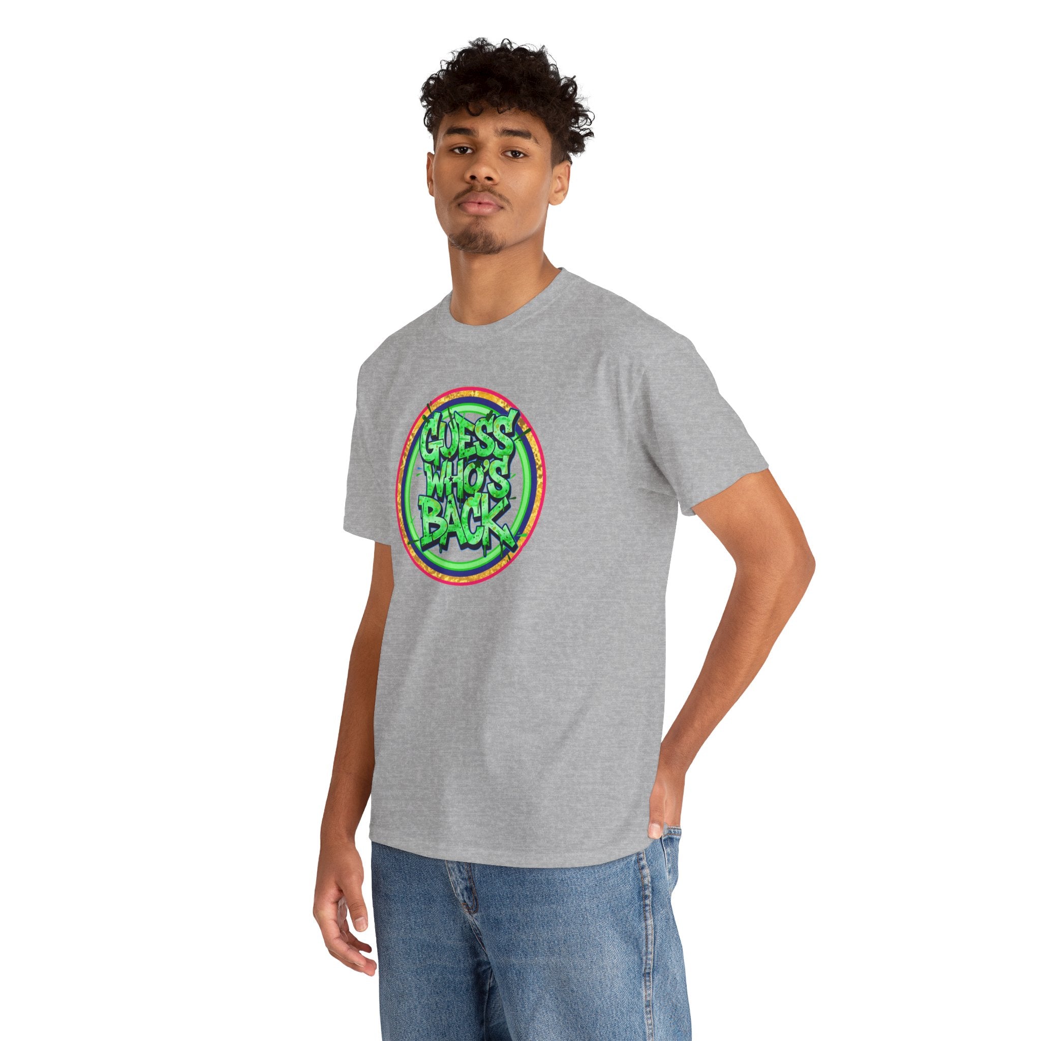 T-Shirt — "Guess Who's Back" Retro Graffiti Tee