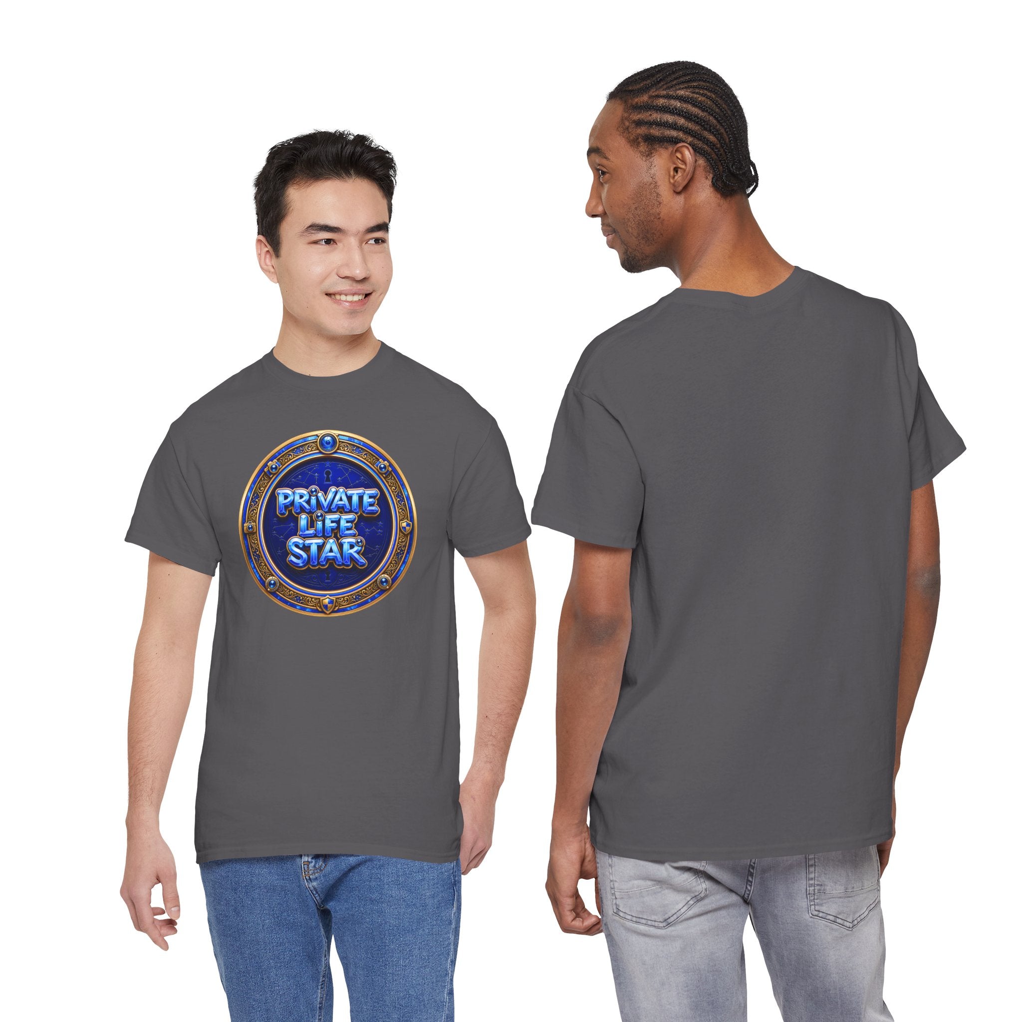 "Private Life Star" T-Shirt — Retro Badge Graphic Tee
