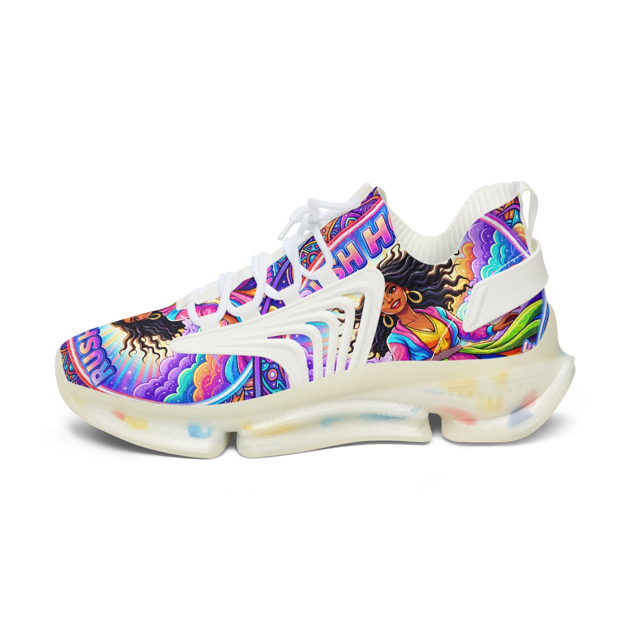 Women's Mesh Sneakers — Colorful Boho Goddess Athletic Shoes