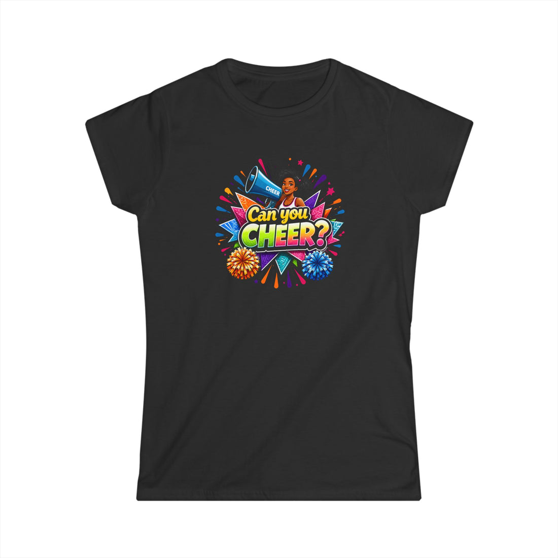 Can You Cheer? Cheerleader Graphic Tee — Women's Cheerleading T-Shirt