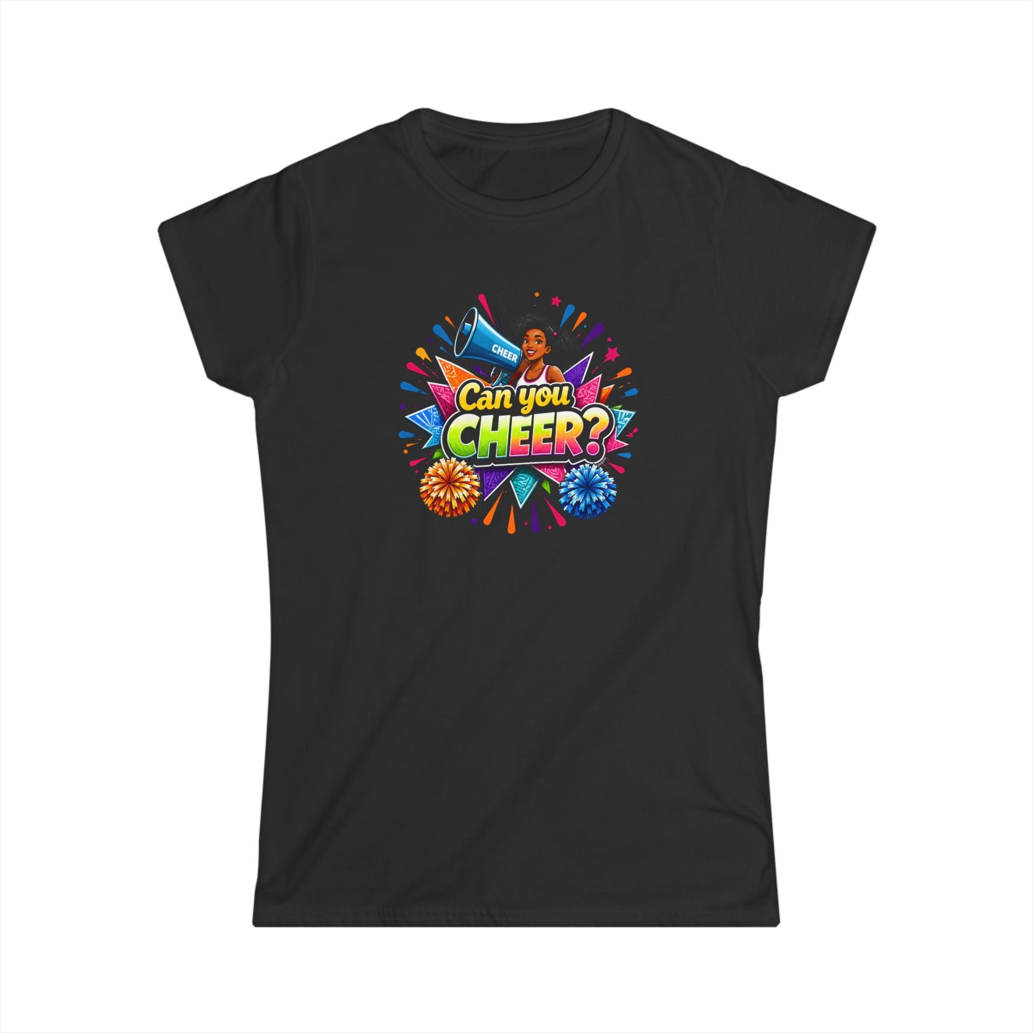 Can You Cheer? Cheerleader Graphic Tee — Women's Cheerleading T-Shirt