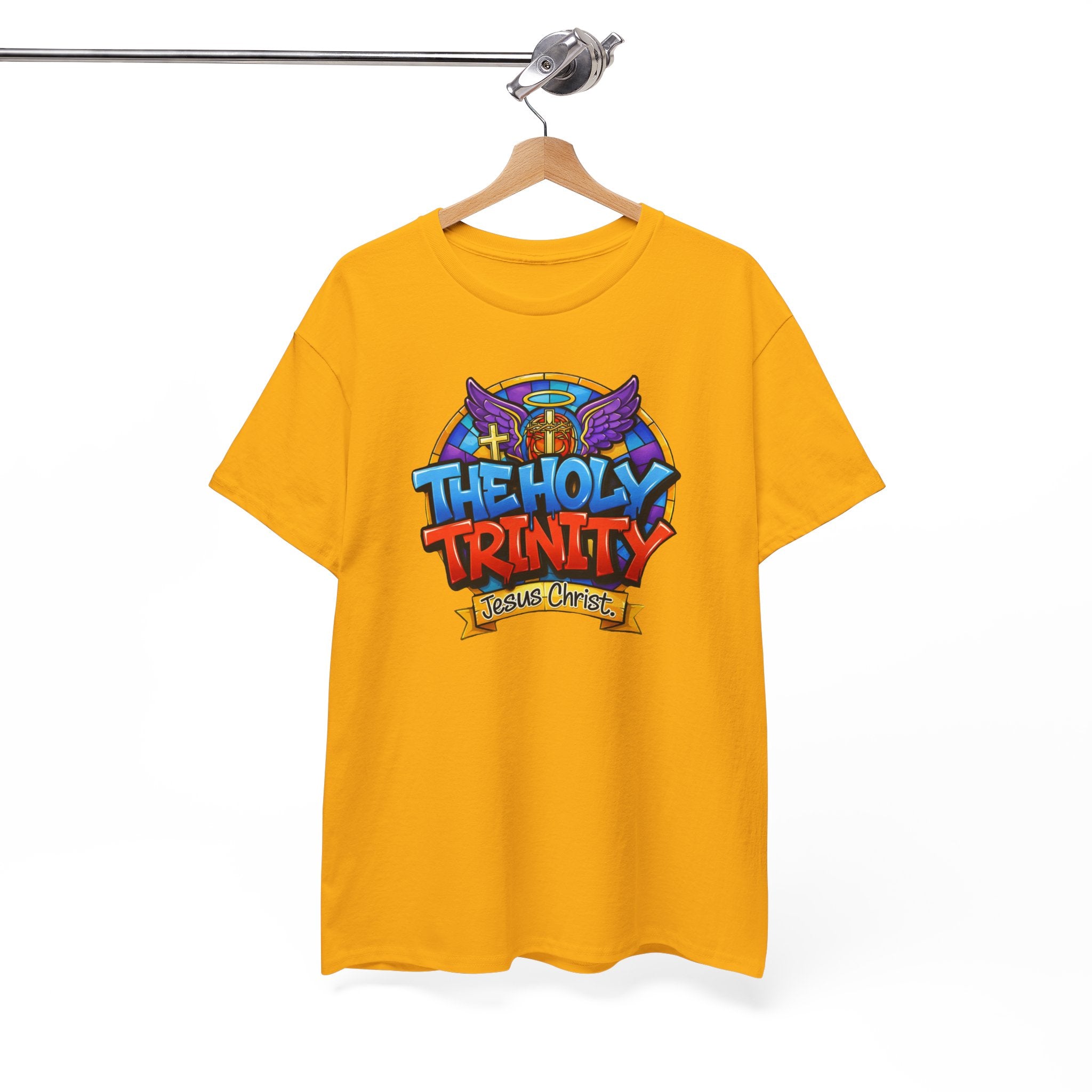 Christian T-Shirt — "The Holy Trinity: Jesus Christ" Colorful Faith Tee