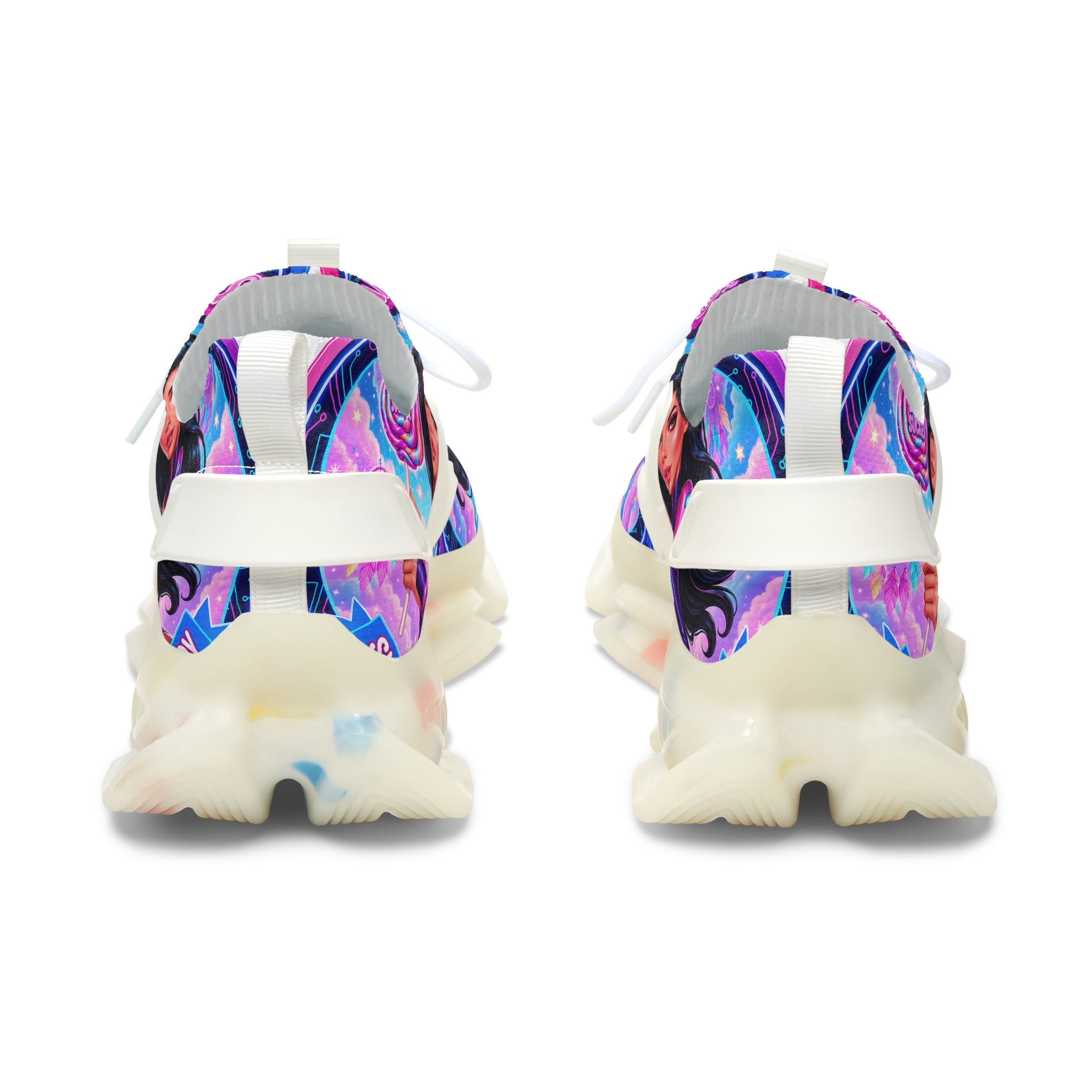 Women's Mesh Sneakers — Vibrant 'A Dream Sucker' Graphic Athletic Shoes