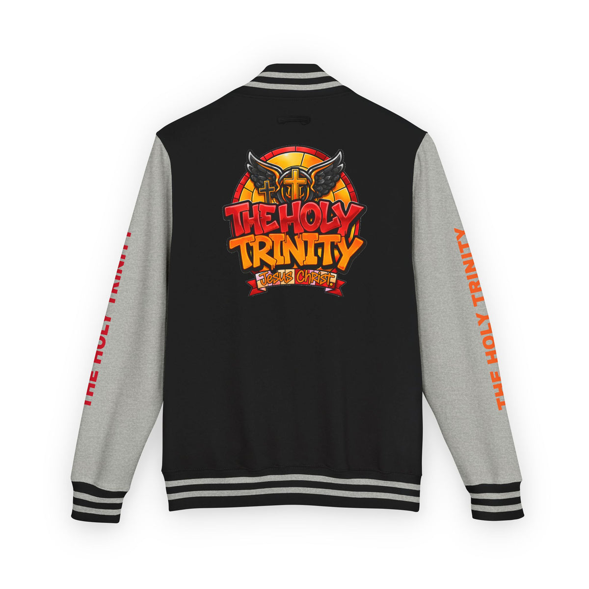 Letterman Jacket — "The Holy Trinity "Graphic Varsity Jacket