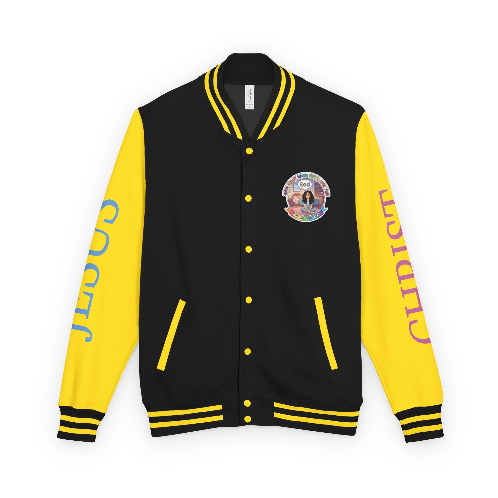 Spiritual Soul Seeker – "Why not just ask"  — Retro Gamer Club Varsity Jacket