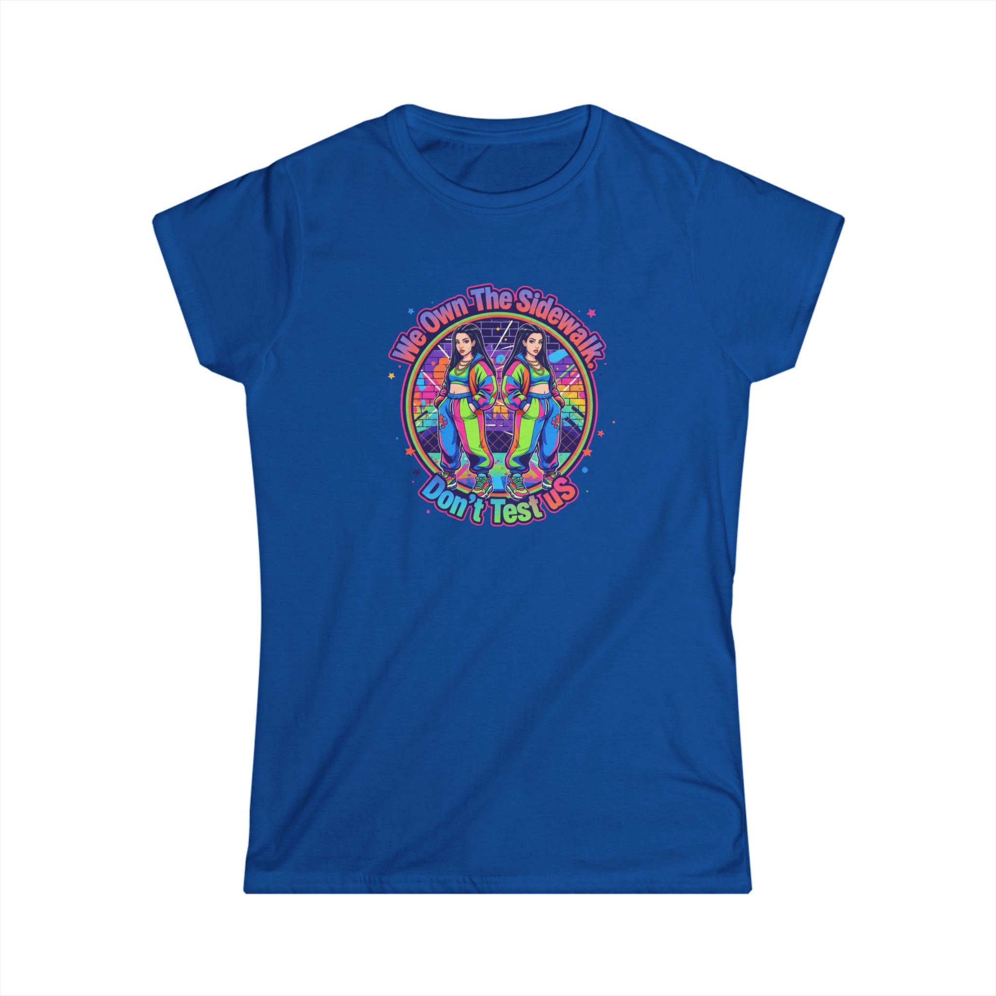 " We On The Sidewalk "Rainbow Sisters Graphic Tee — Women's Positive Vibe Pride Shirt