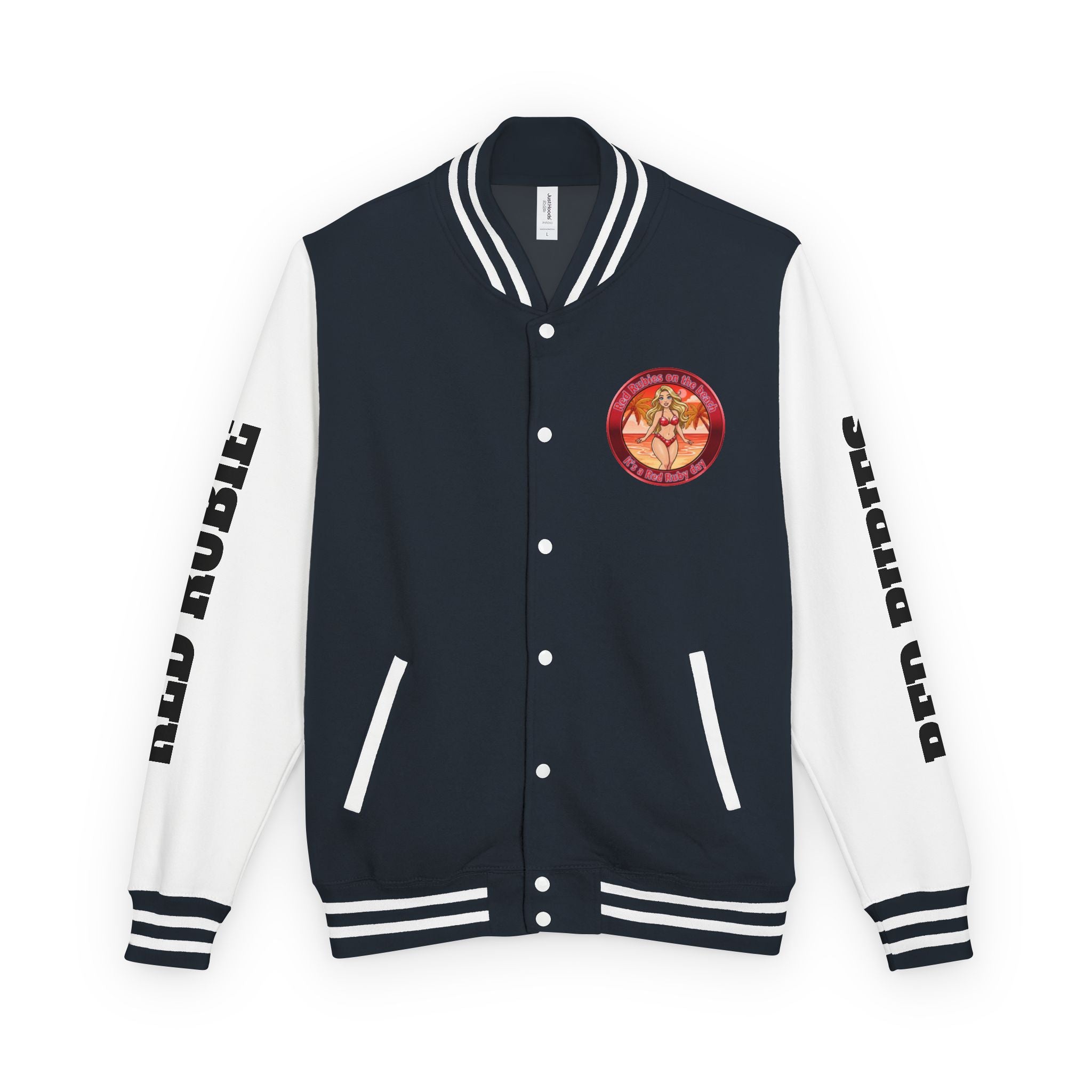 Jacket Letterman Jacket- "It's A Red Rubie Day"