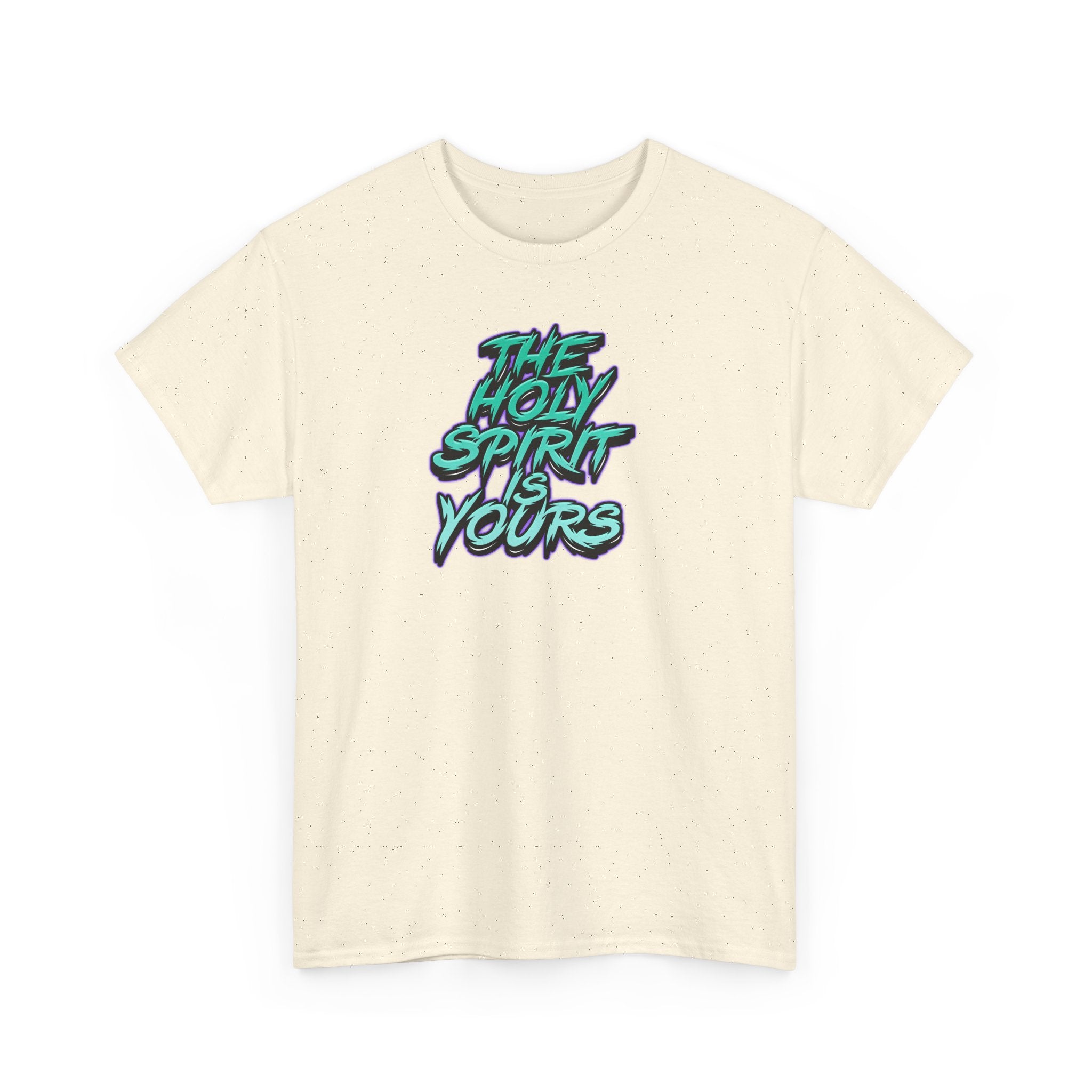 T-Shirt — "The Holy Spirit Yours" Retro Script Faith Tee