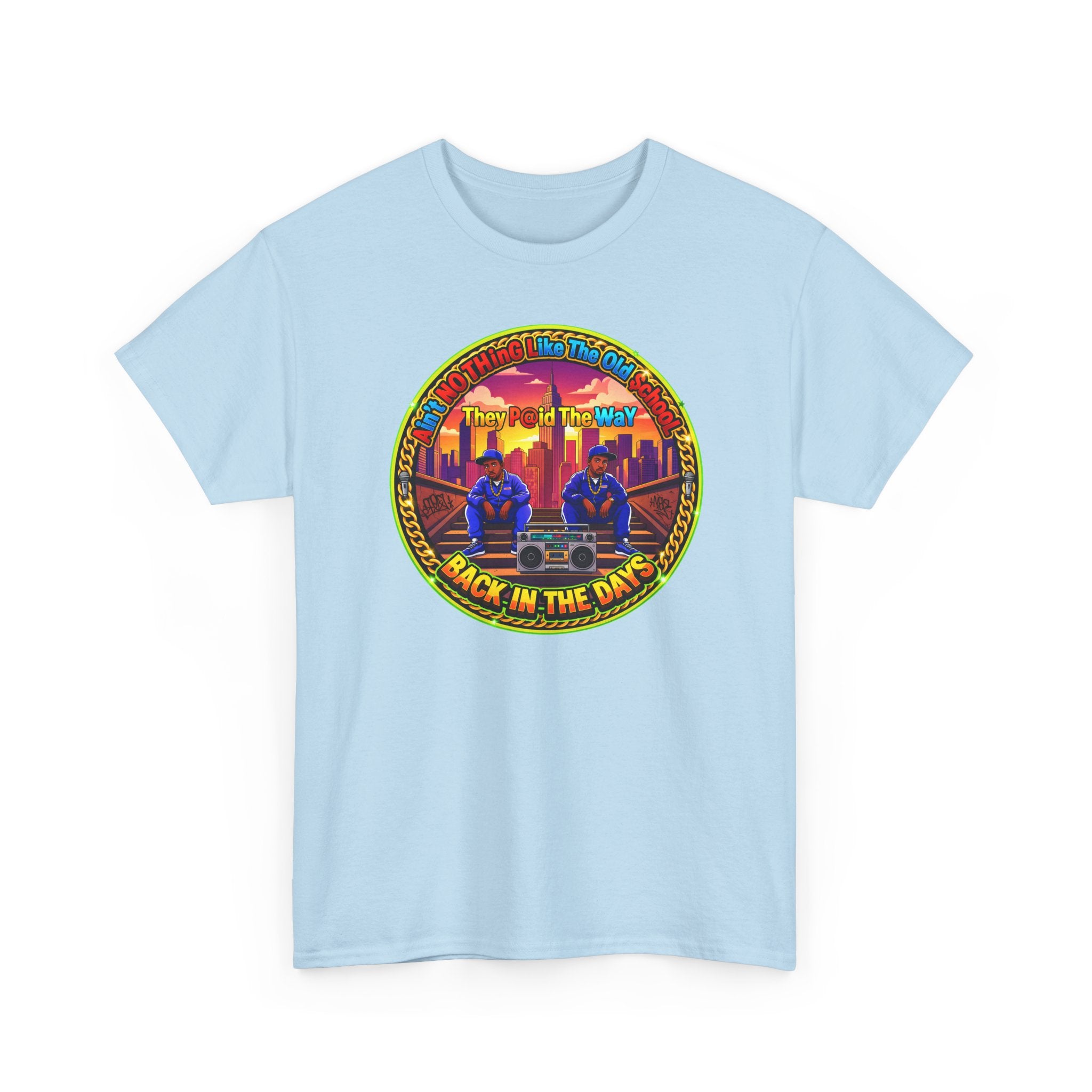 T-Shirt — Retro Sunset 'Aint No Thing Like The Old School' Graphic Tee