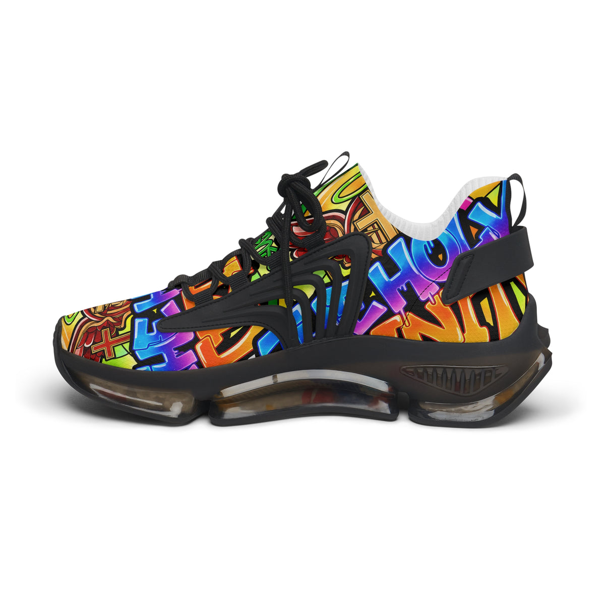 MEN'S Mesh Sneakers —" Holy Trinity " Colorful Graffiti Athletic Shoes