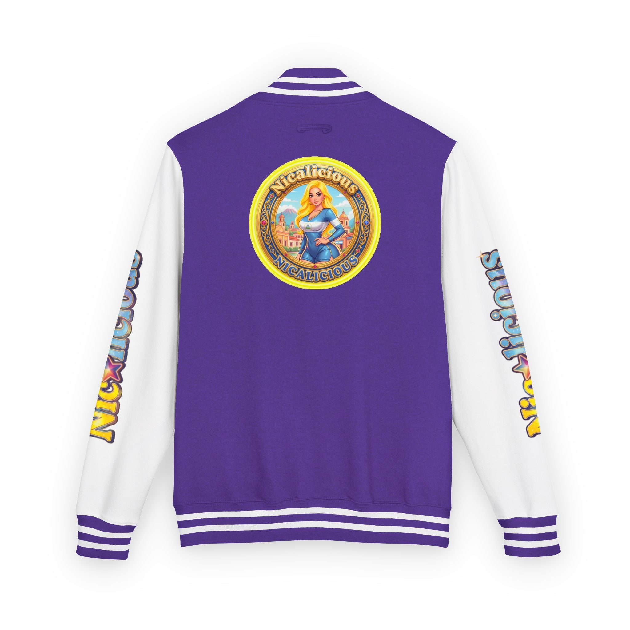 "Nicalicious" Varsity Jacket — Retro Pinup Letterman Jacket