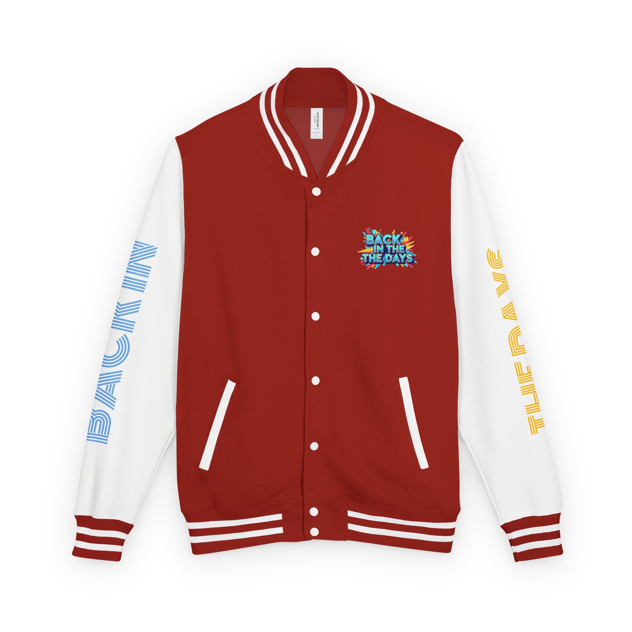 Letterman Jacket — "Back in the Days" Retro Graphic Bomber