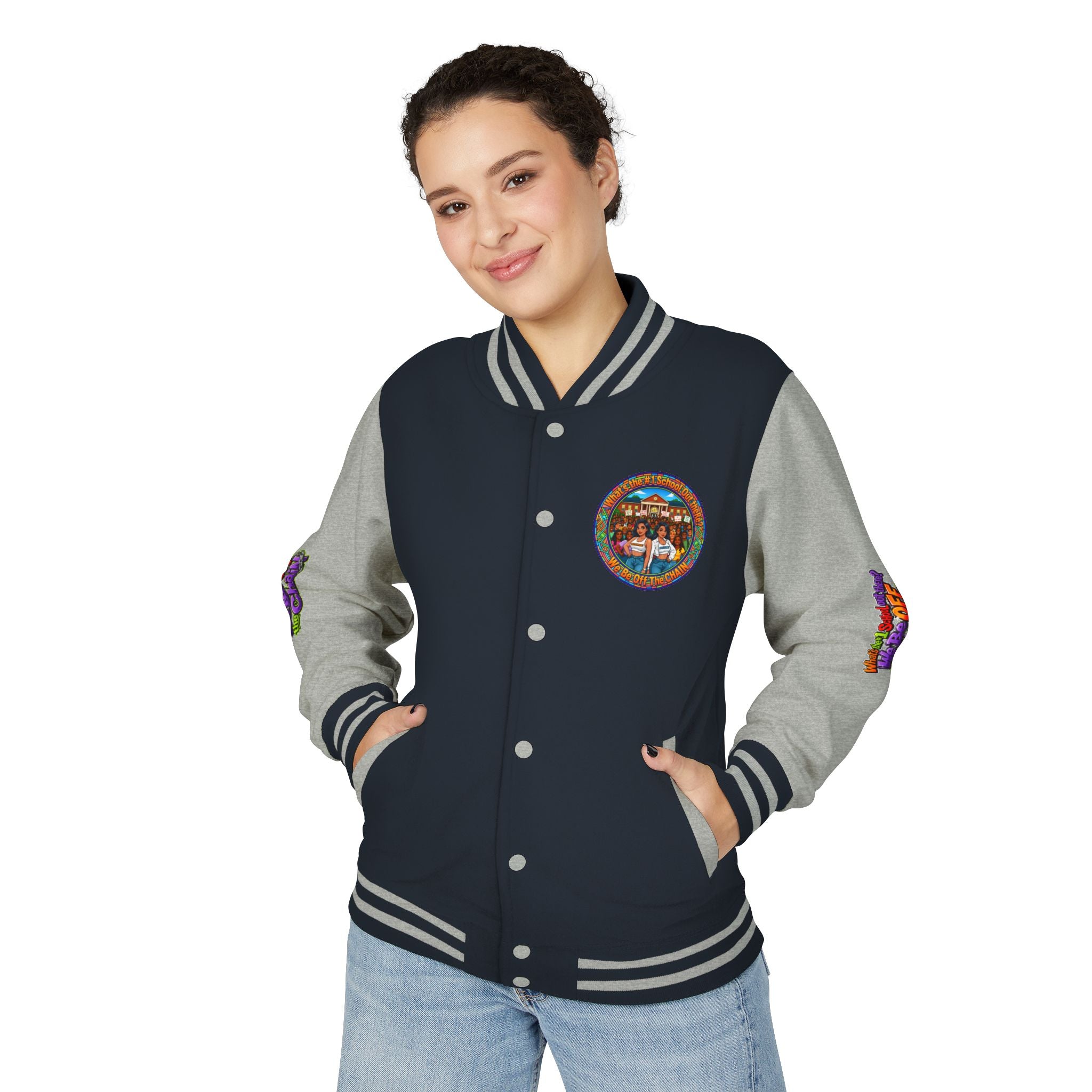 Letterman Jacket — Retro High School Crew Design (We’ll Be Off the Chain)
