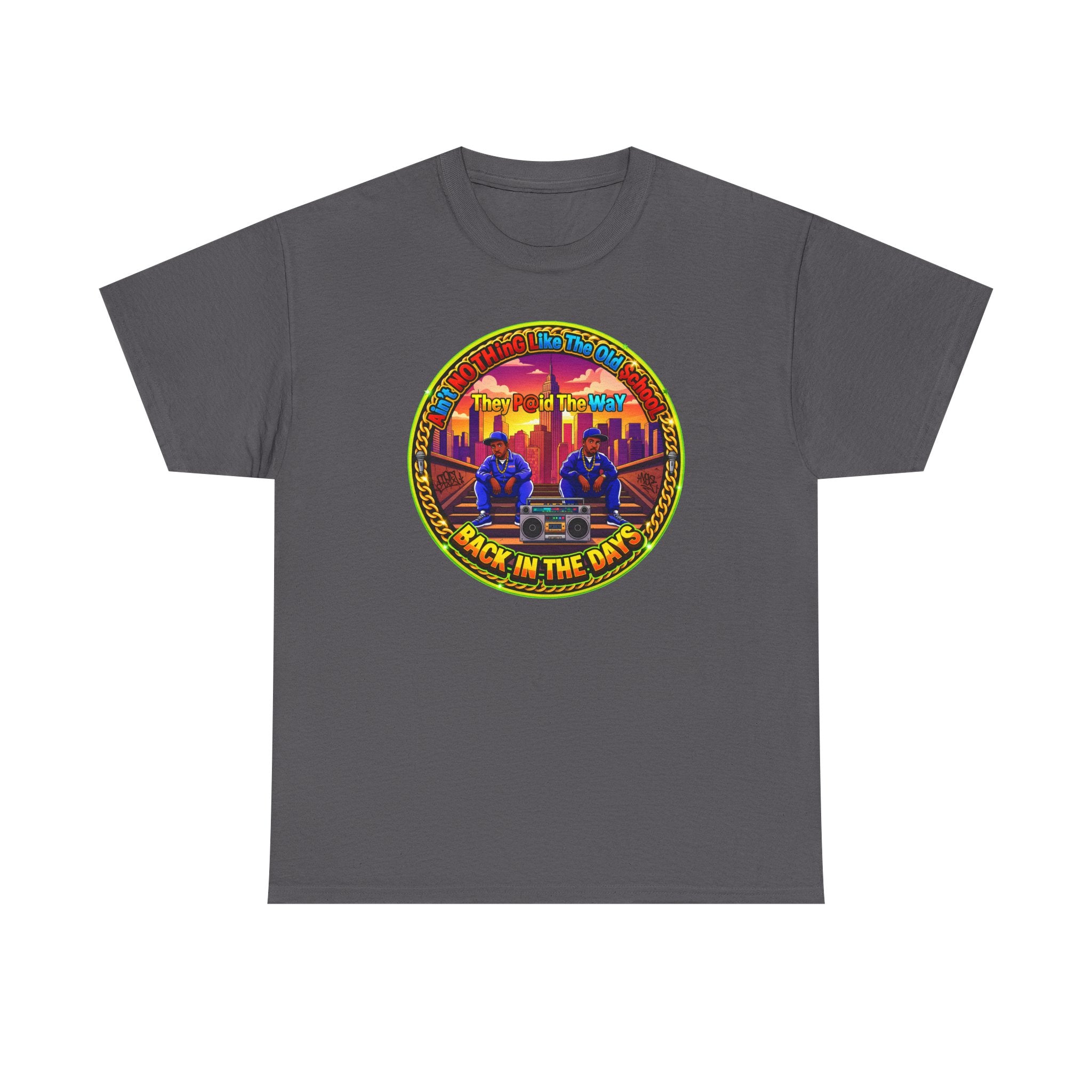 T-Shirt — Retro Sunset 'Aint No Thing Like The Old School' Graphic Tee