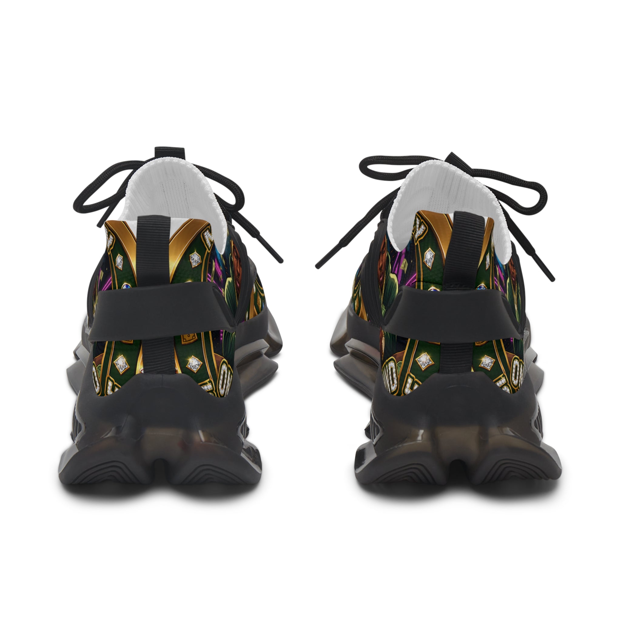Men's Mesh Sneakers — 'Money' Graphic Women's Athletic Shoes