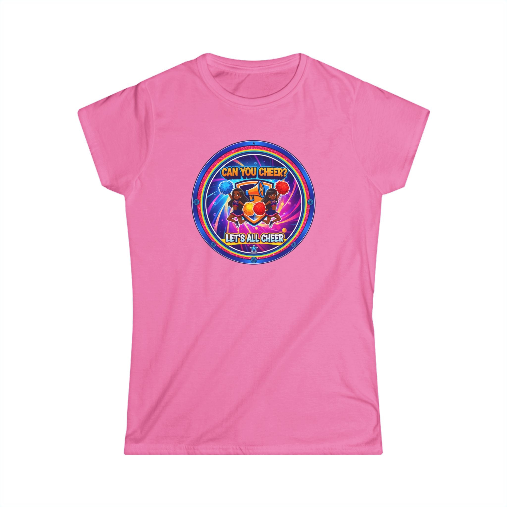 Can You Cheer? Let's All Cheer " Women's Tee — RetroCheers Graphic