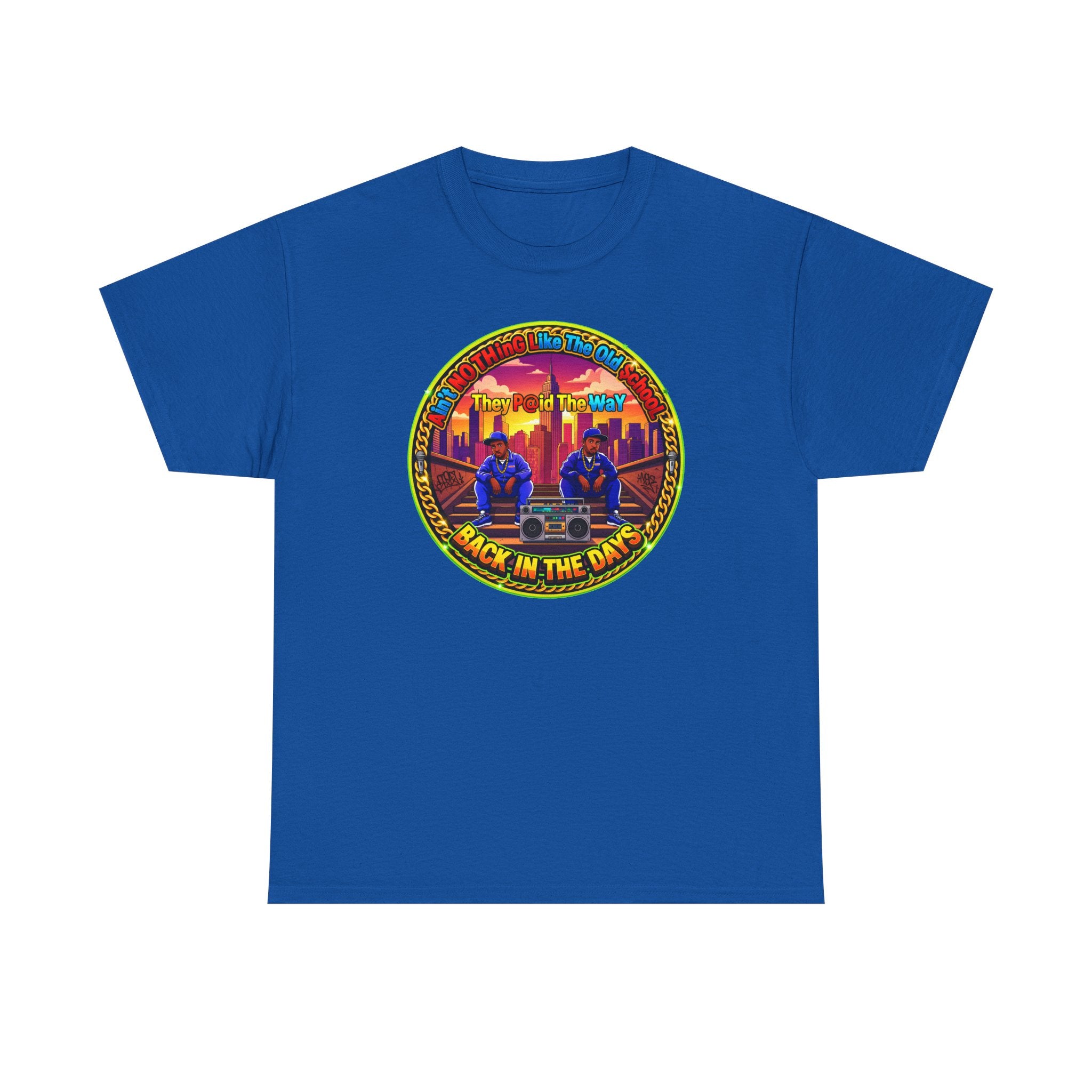 T-Shirt — Retro Sunset 'Aint No Thing Like The Old School' Graphic Tee