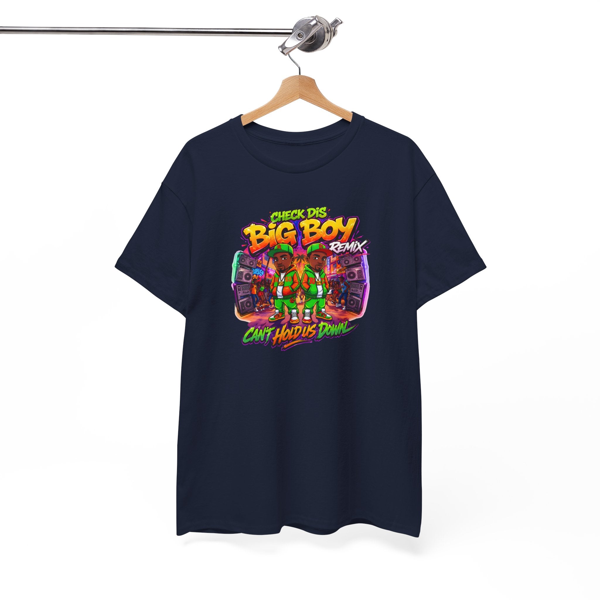 T-Shirt — " Check Dis Big Boy Remix" Retro Arcade Graphic Tee
