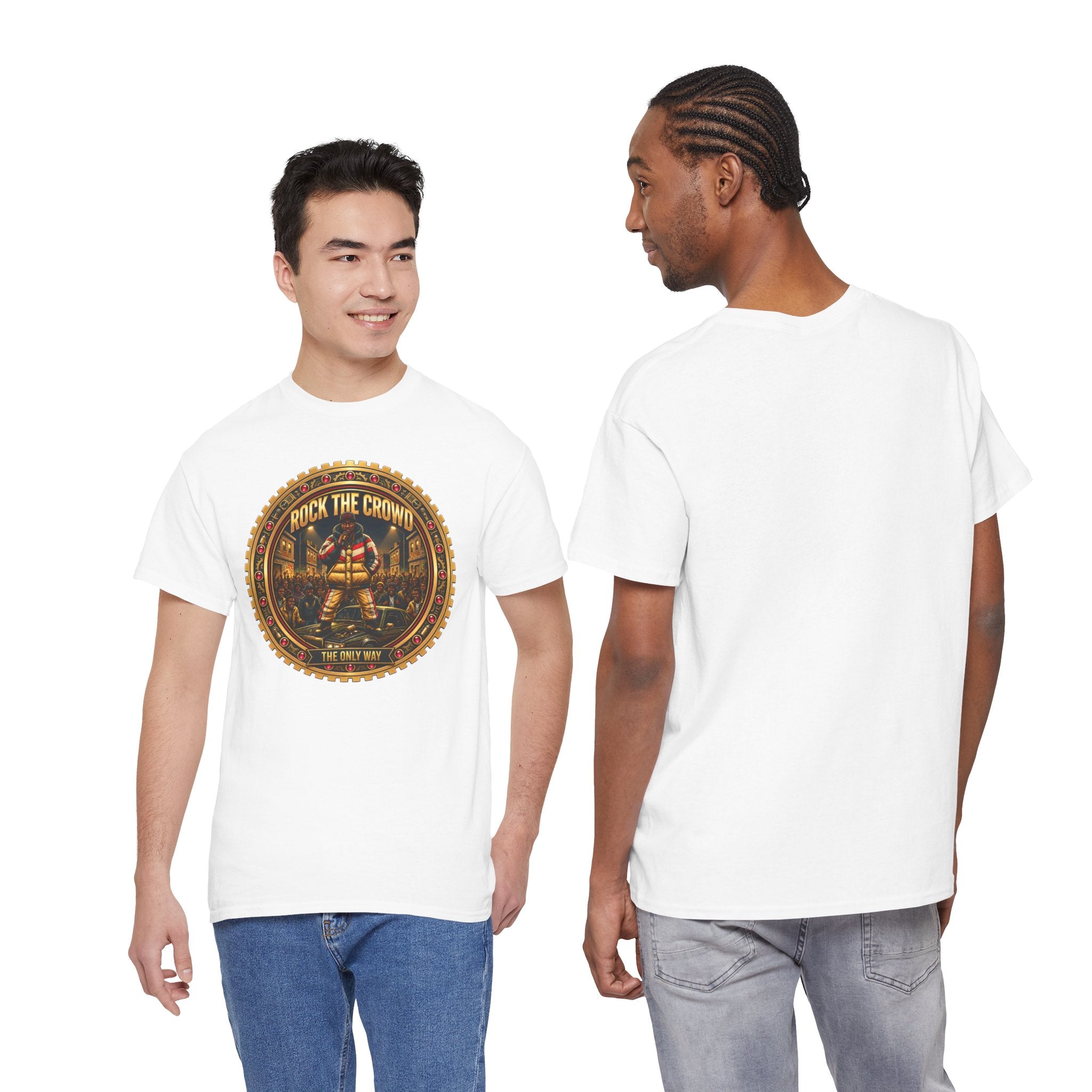 "Rock the Crowd" Tee — Vintage Concert Graphic Shirt