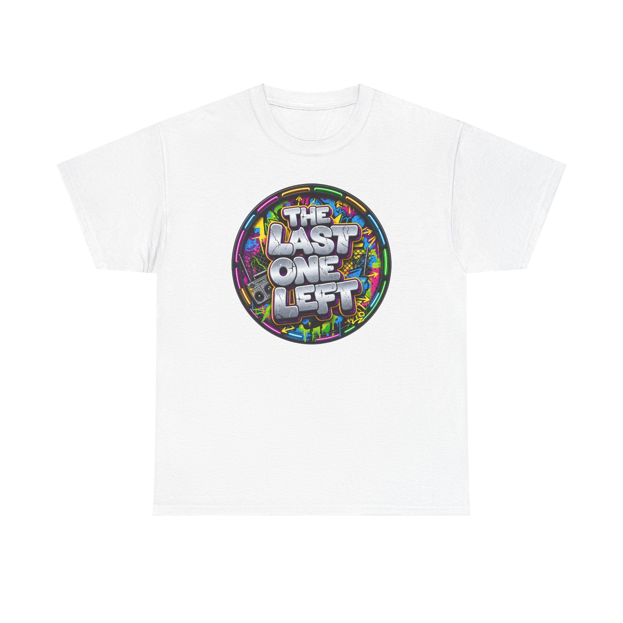 Graphic Tee - "The Last One Left" Colorful Retro Badge
