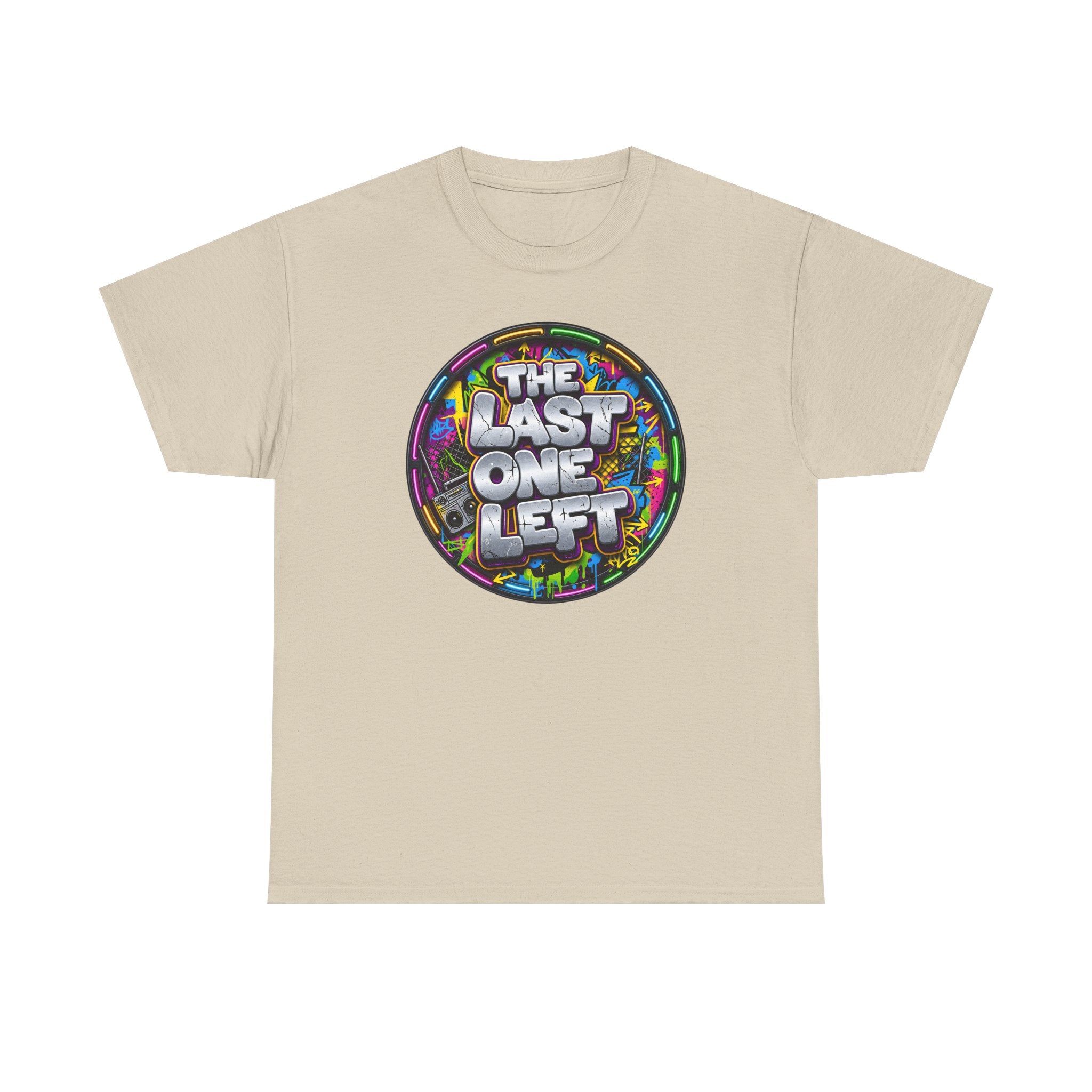 Graphic Tee - "The Last One Left" Colorful Retro Badge