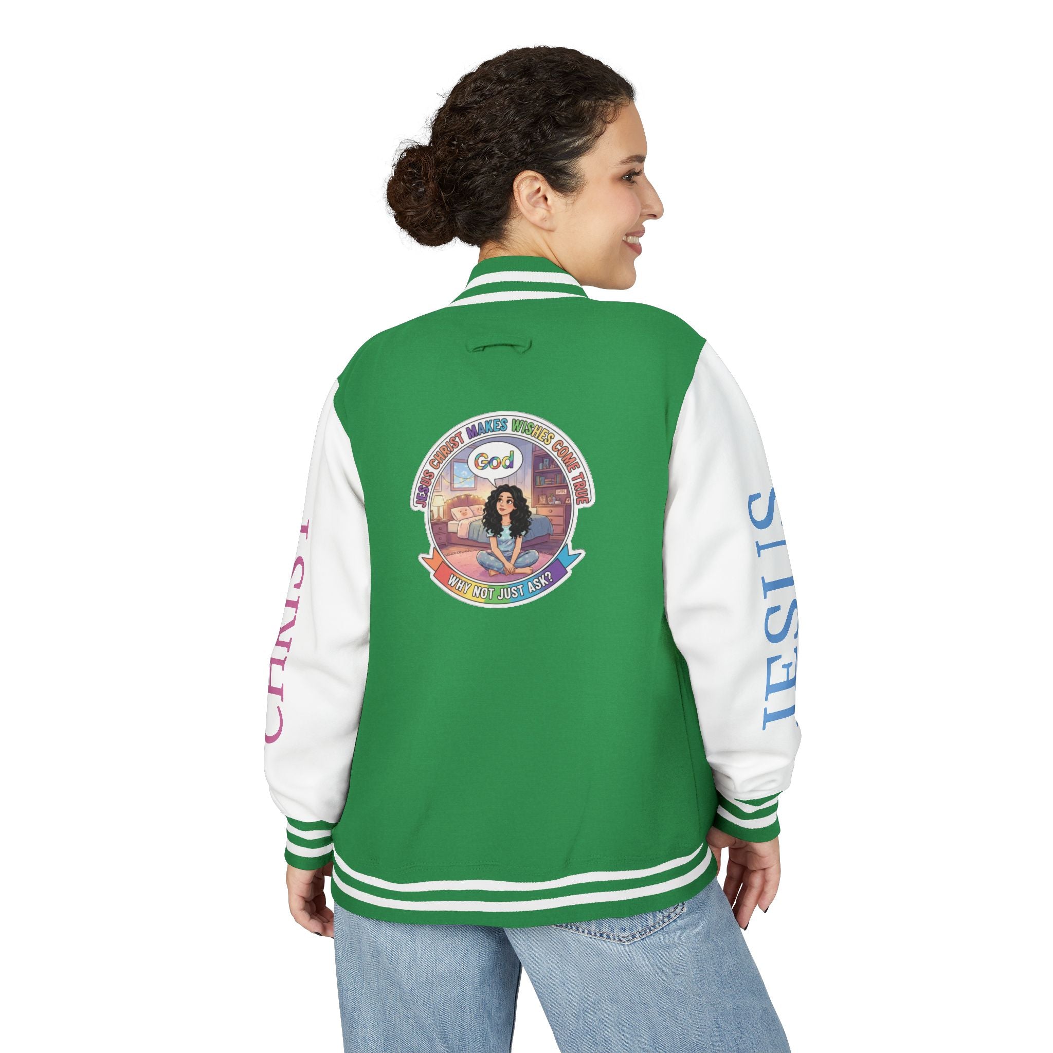 Spiritual Soul Seeker – "Why not just ask"  — Retro Gamer Club Varsity Jacket