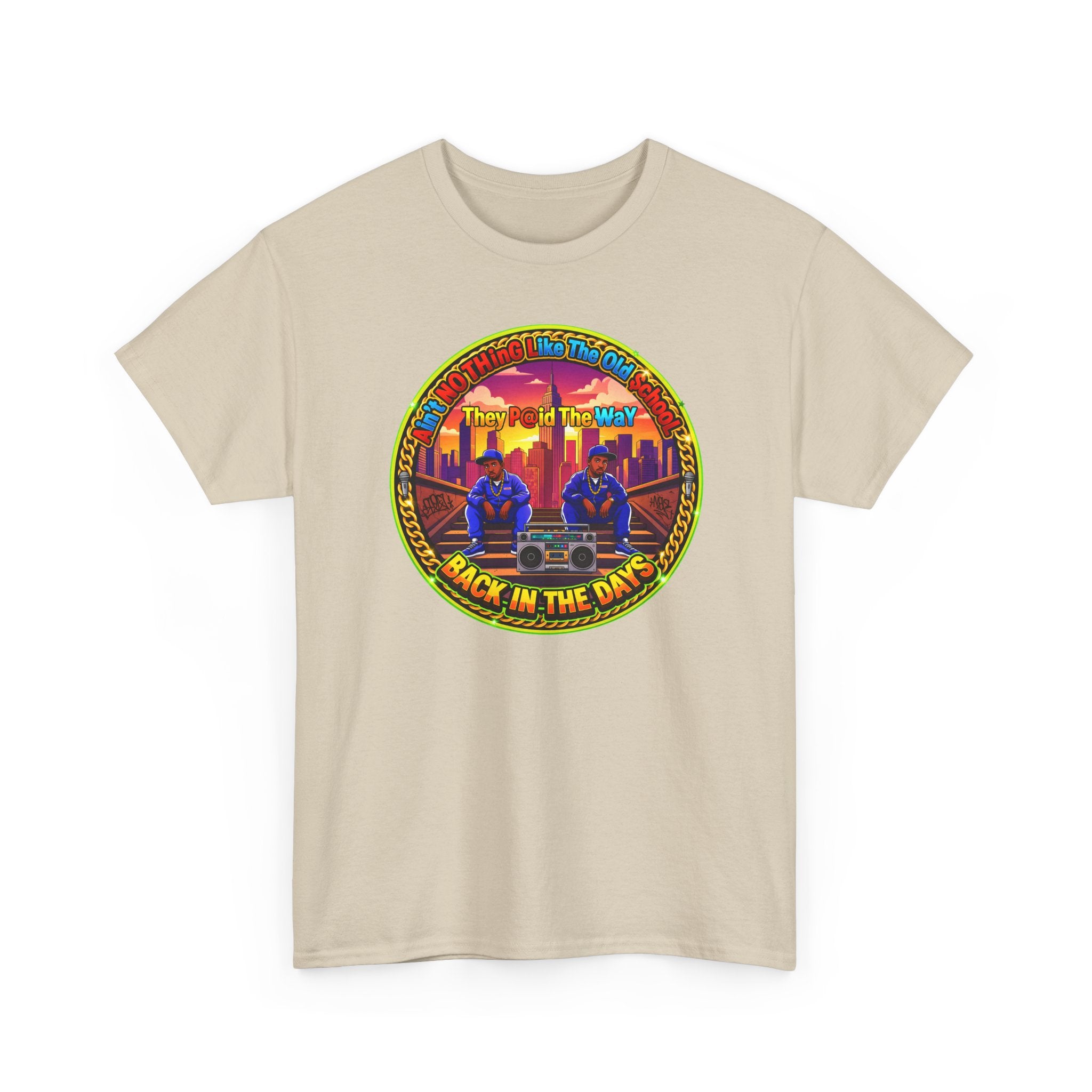T-Shirt — Retro Sunset 'Aint No Thing Like The Old School' Graphic Tee