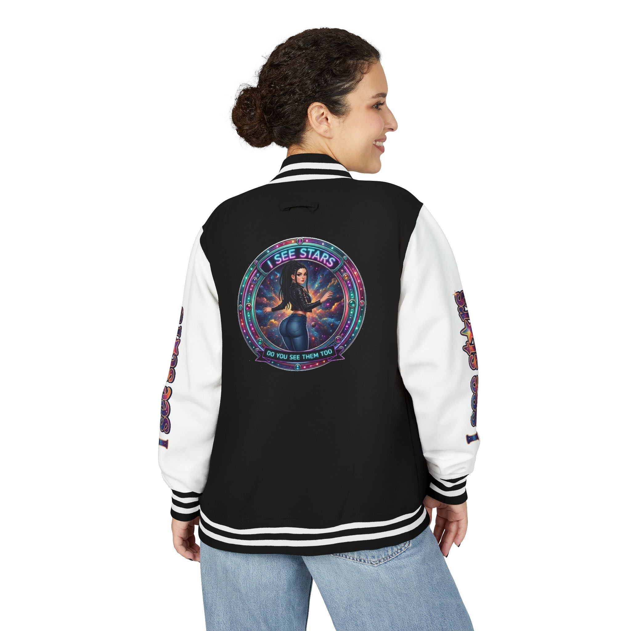 Heavyweight Letterman Jacket "I See Stars"