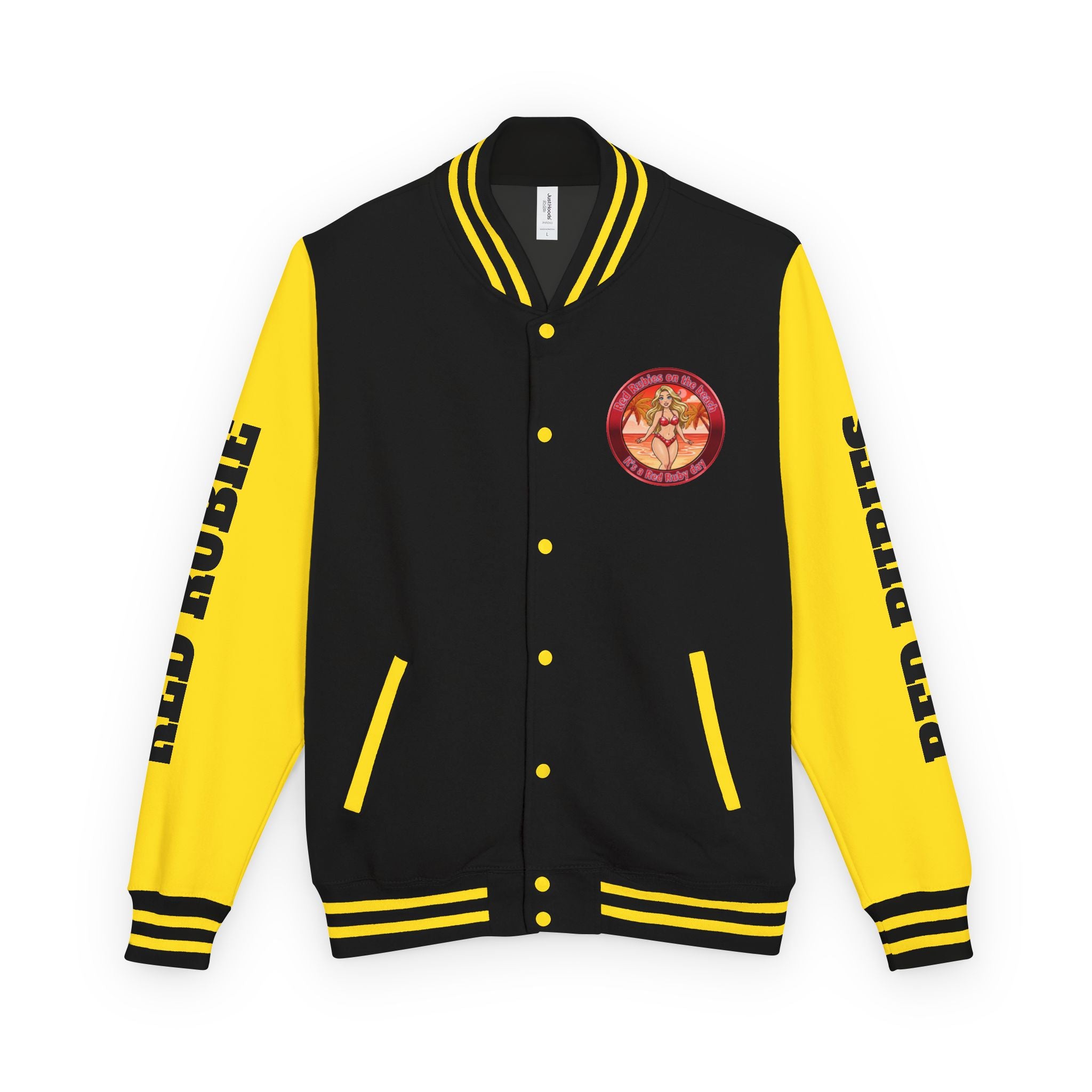 Jacket Letterman Jacket- "It's A Red Rubie Day"