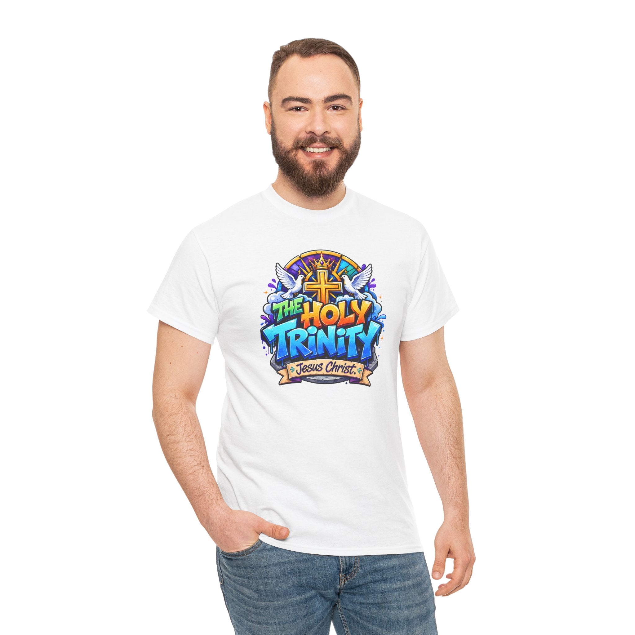 Christian Tee - "The Holy Trinity" Church Youth Graphic T-Shirt