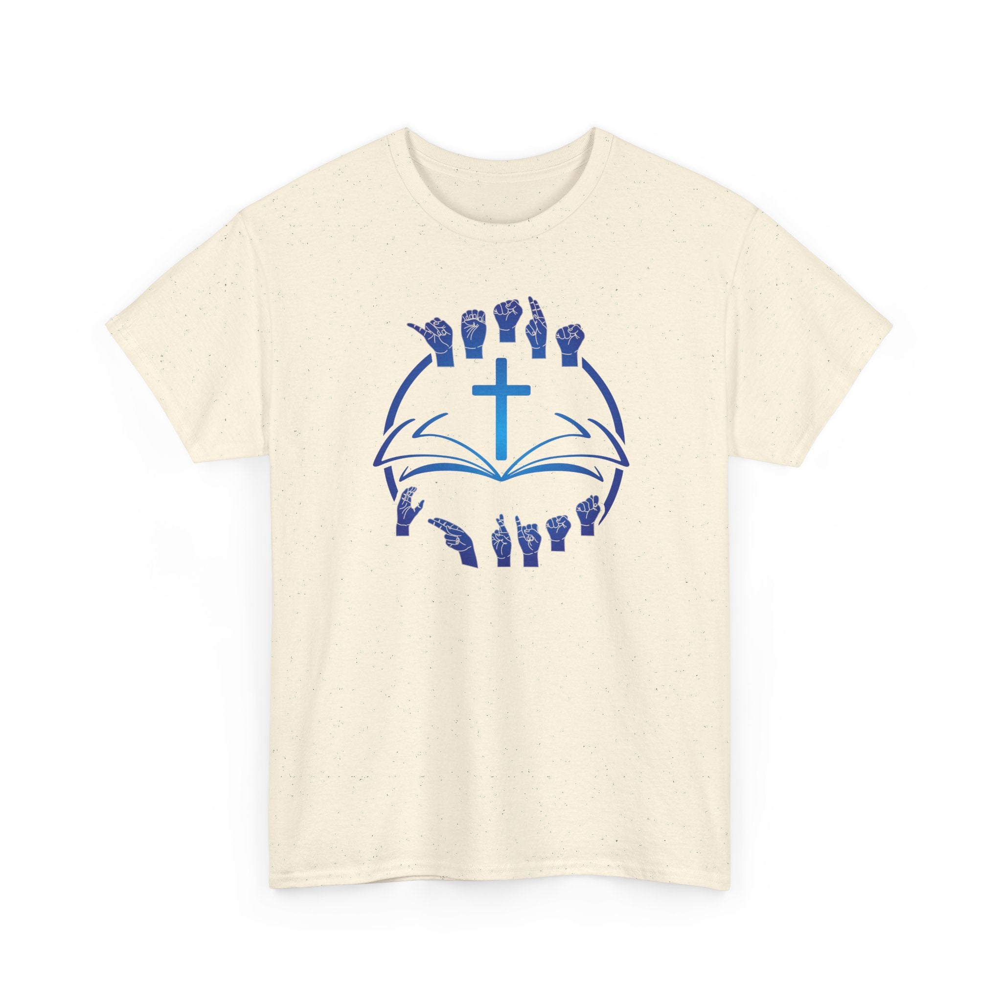 "Christian Bible Cross Sign Language "T-Shirt — Faith Prayer Hands Tee
