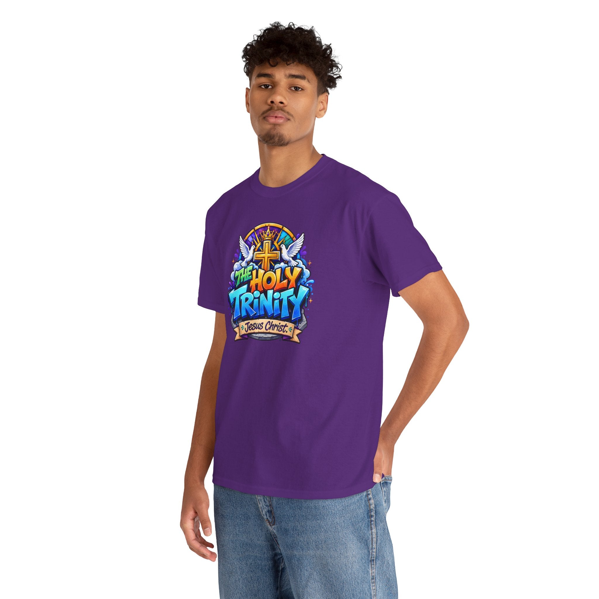 Christian Tee - "The Holy Trinity" Church Youth Graphic T-Shirt