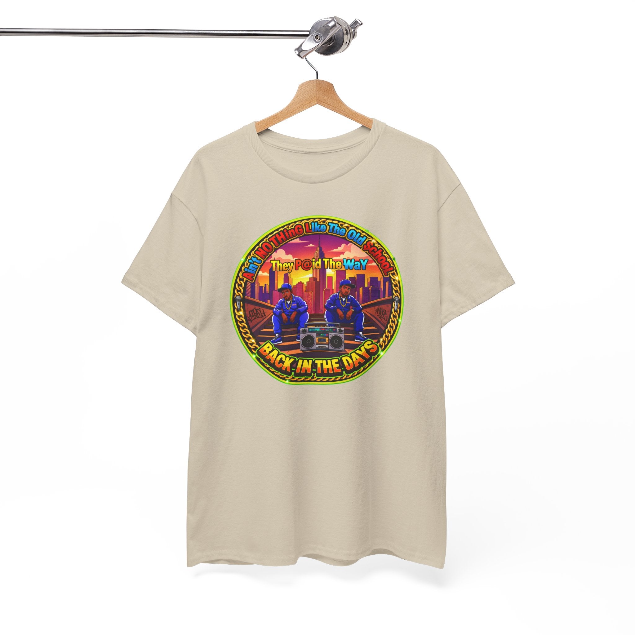 T-Shirt — Retro Sunset 'Aint No Thing Like The Old School' Graphic Tee