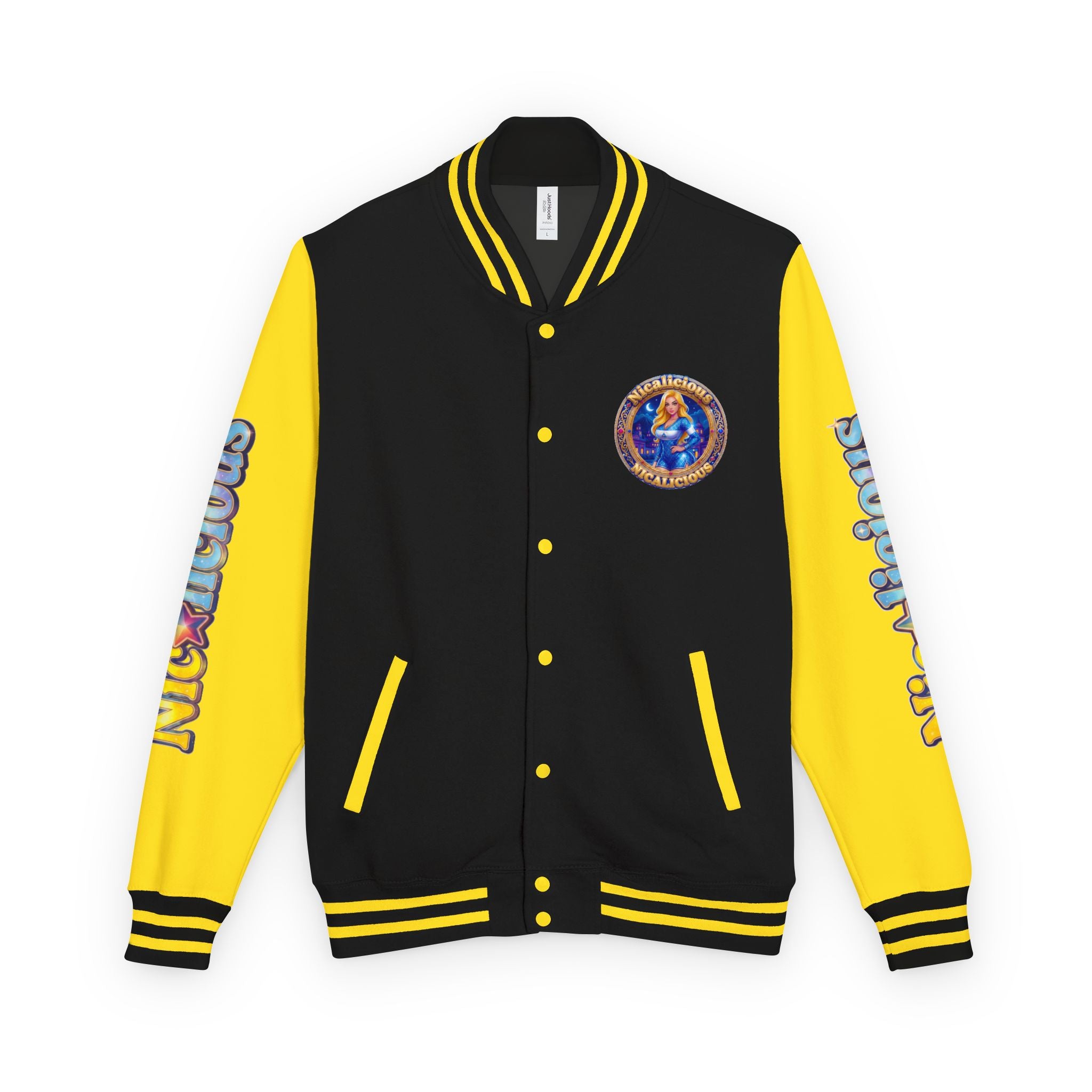 Letterman Jacket — "Nicalicious" Retro Crest Varsity Jacket
