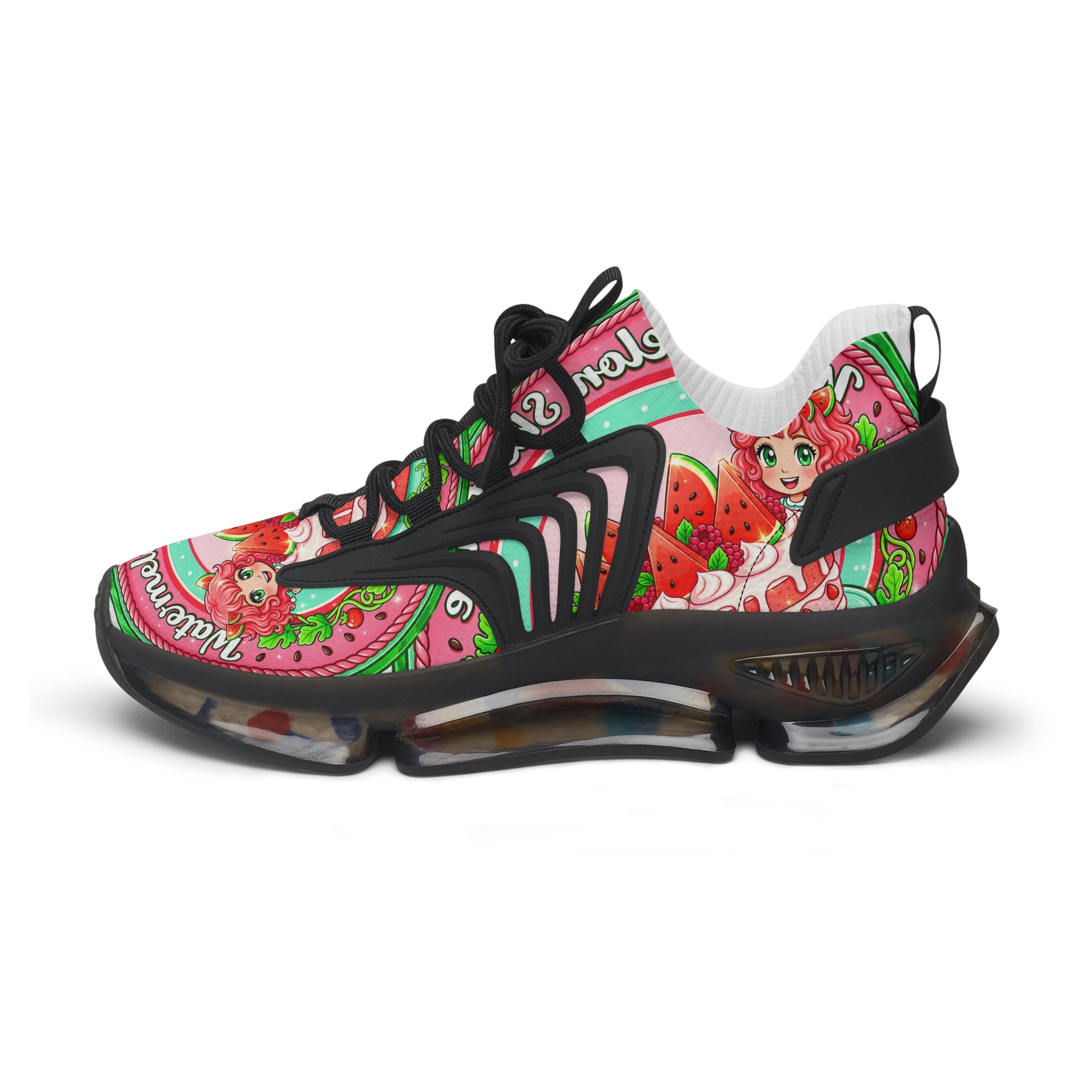 Women's Mesh Sneakers —" Watermelon Shortcake "Graphic Athletic Shoes