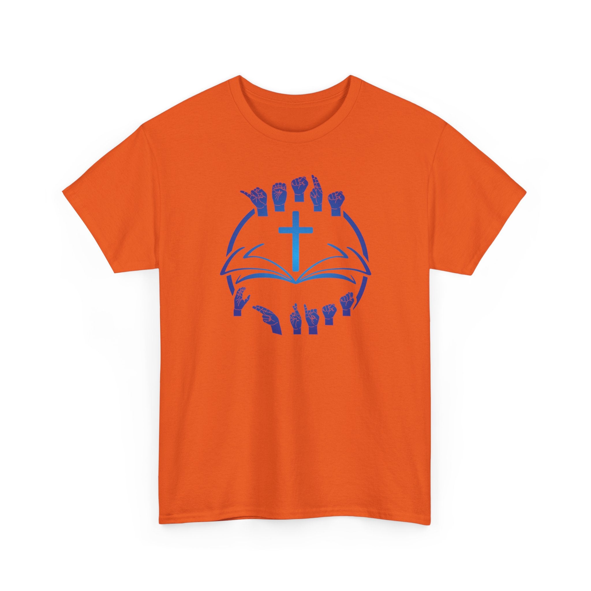 "Christian Bible Cross Sign Language "T-Shirt — Faith Prayer Hands Tee