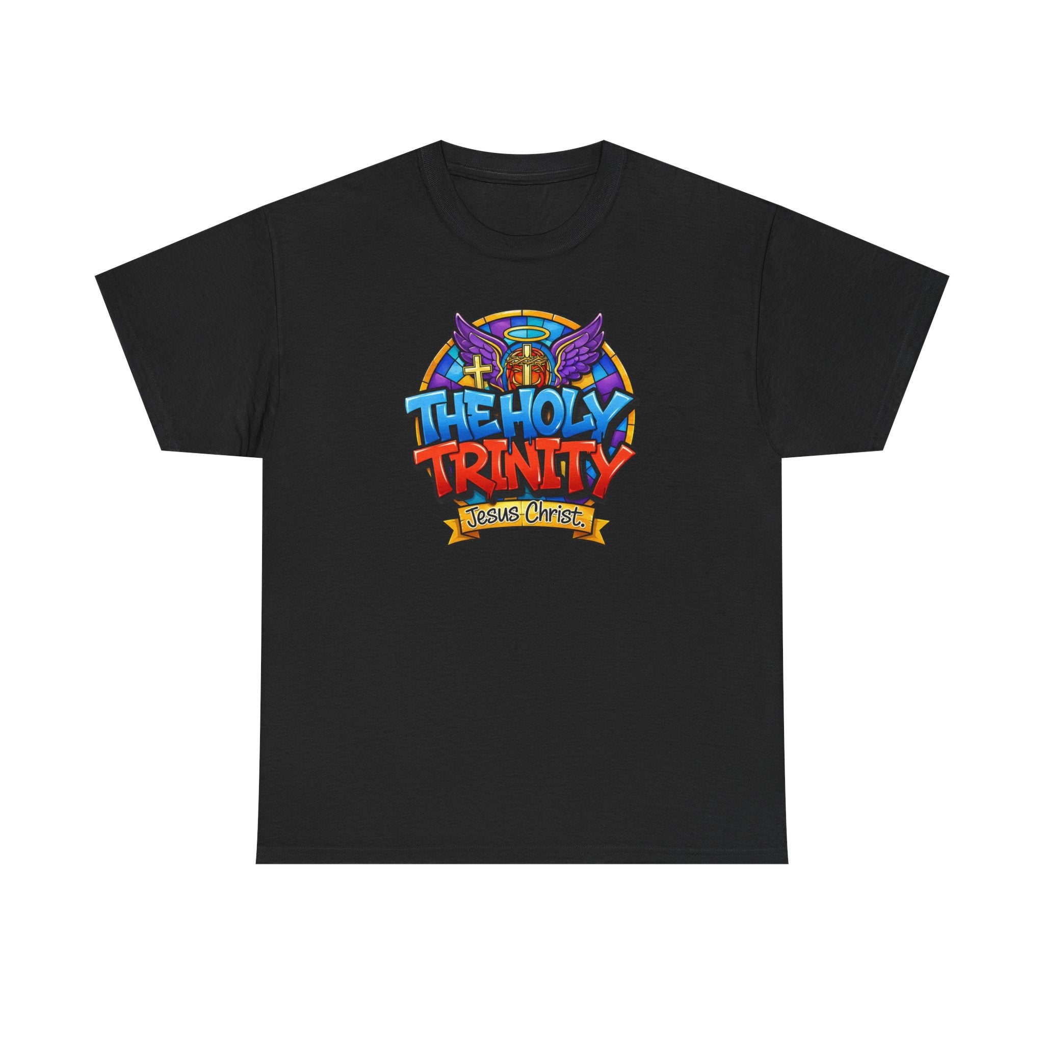 Christian T-Shirt — "The Holy Trinity: Jesus Christ" Colorful Faith Tee