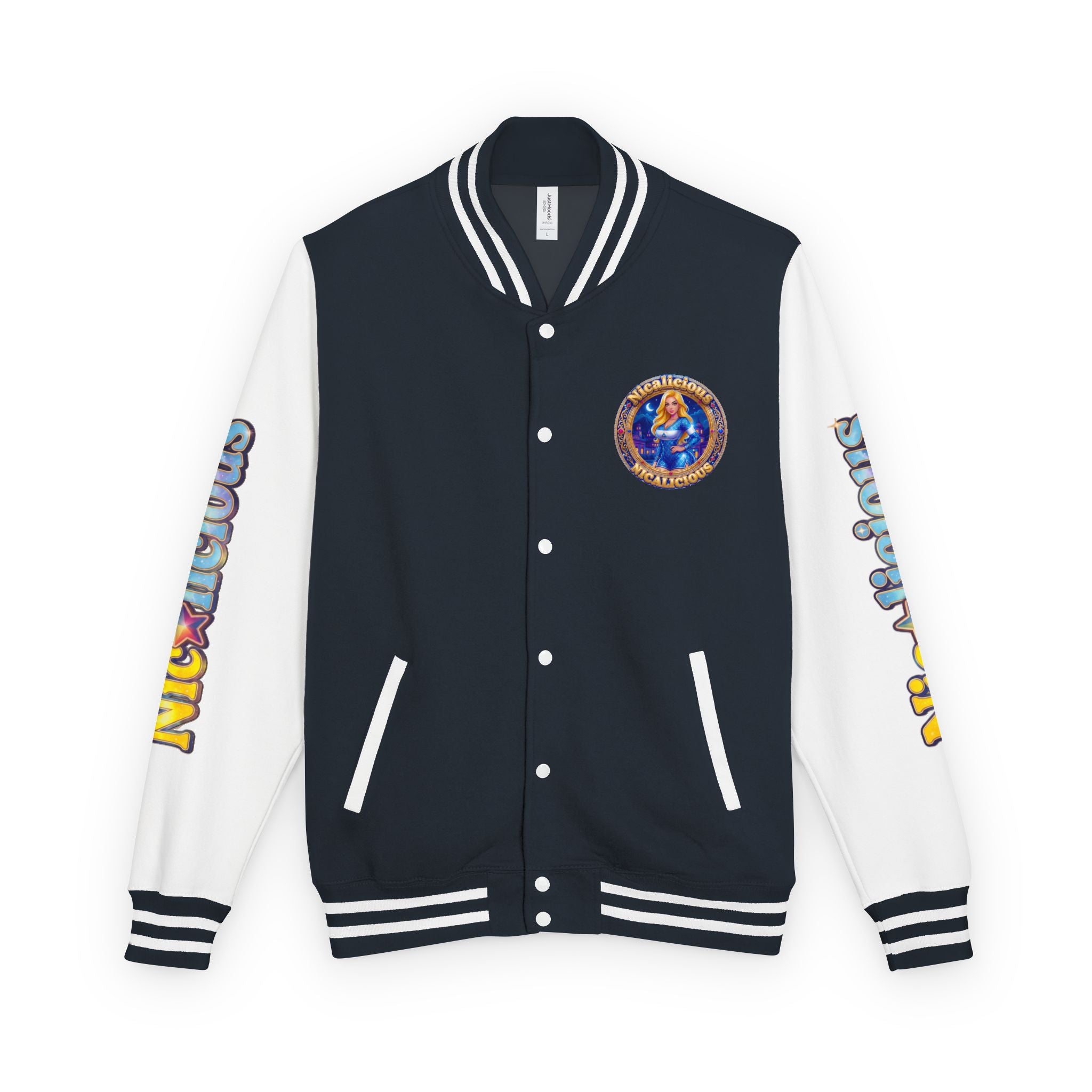 Letterman Jacket — "Nicalicious" Retro Crest Varsity Jacket