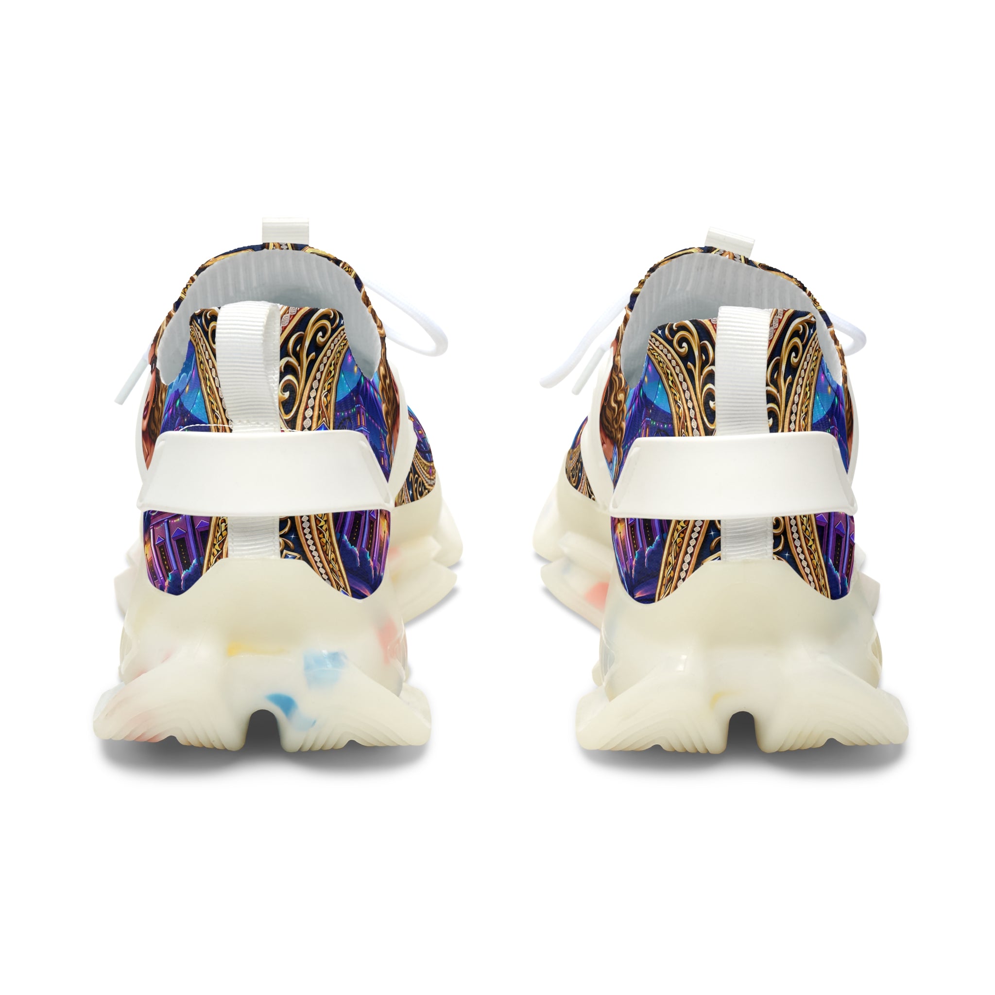 Mesh Sneakers —"Chapina-Licious "Latina Icon Art Print Lightweight Athletic Shoes