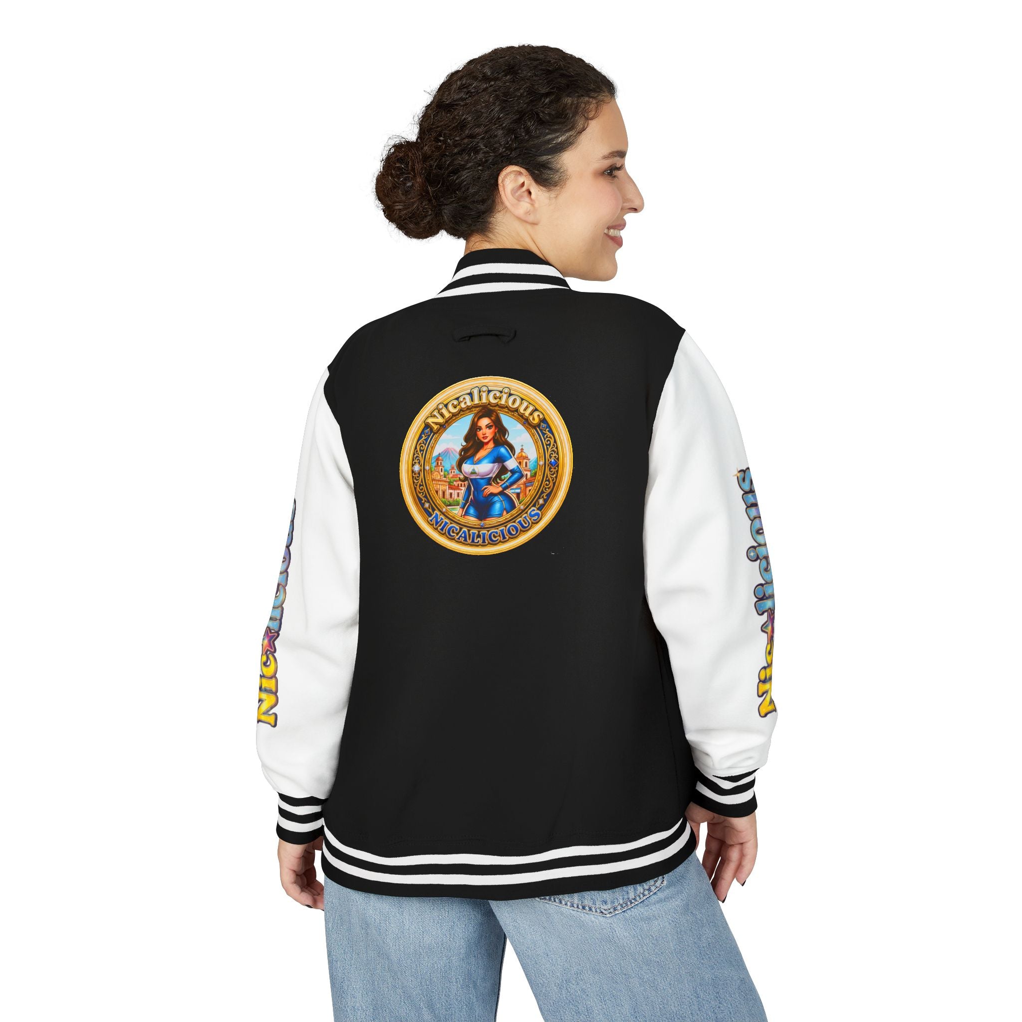 Letterman Jacket — 'Nicalicious' Retro Varsity Bomber