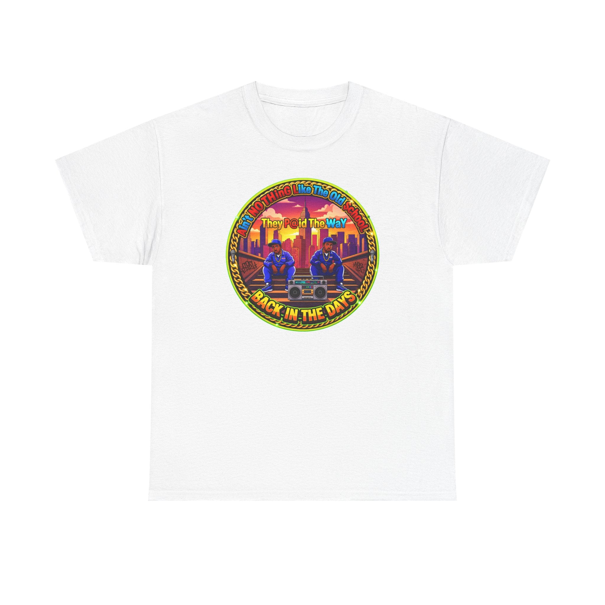 T-Shirt — Retro Sunset 'Aint No Thing Like The Old School' Graphic Tee