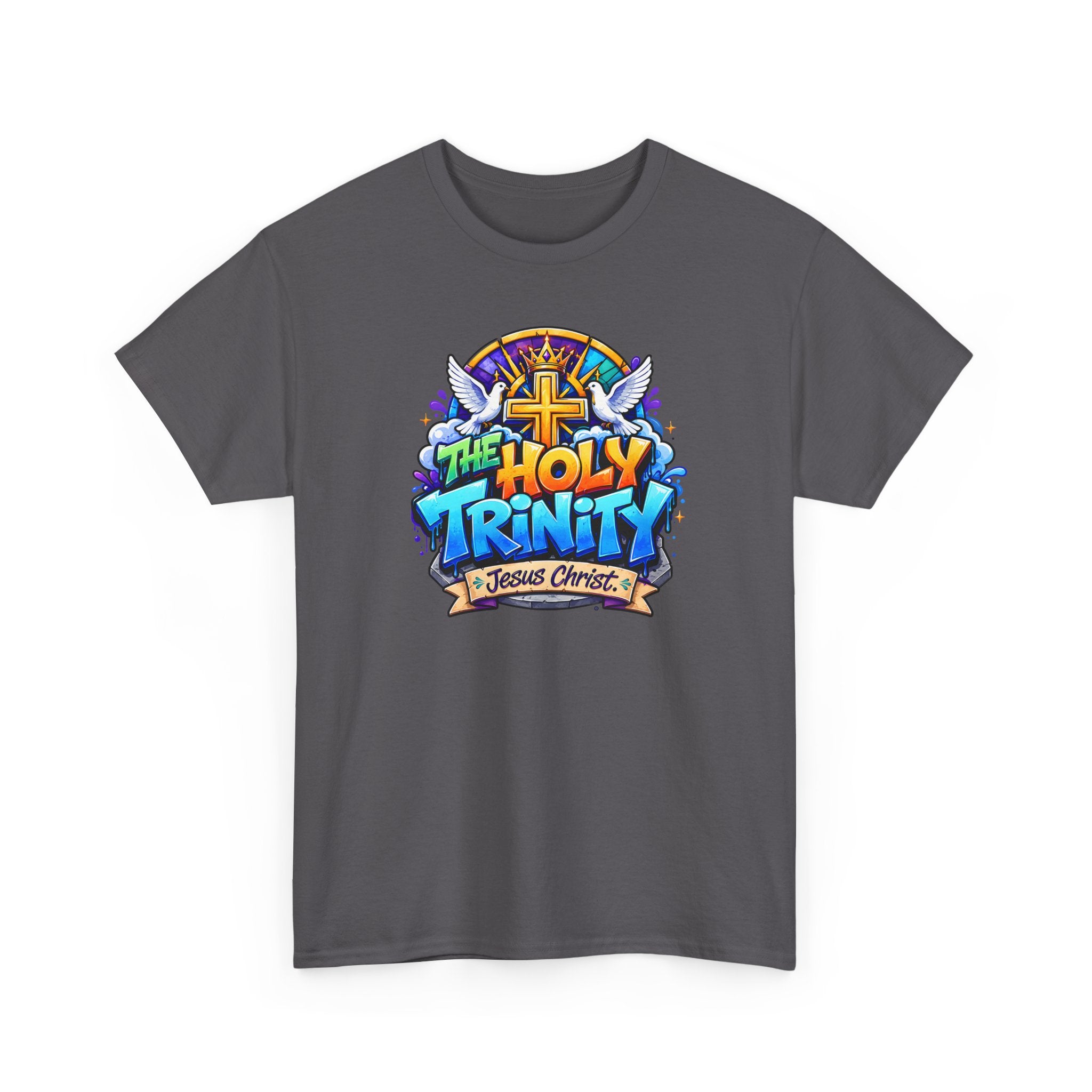 Christian Tee - "The Holy Trinity" Church Youth Graphic T-Shirt