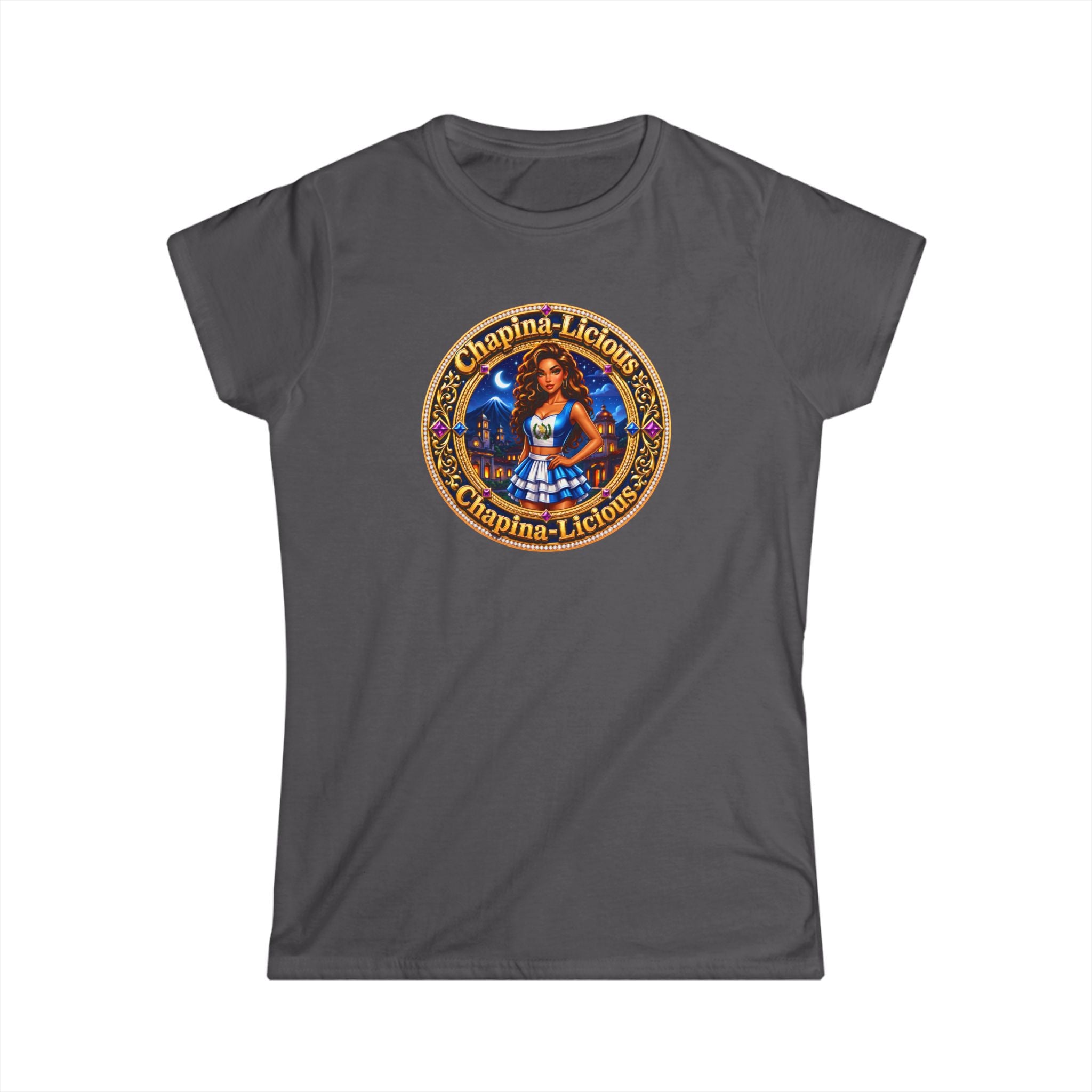 Oktoberfest Dirndl Girl Graphic Tee — 'Chapina-Licious' Retro Beer Festival T‑Shirt