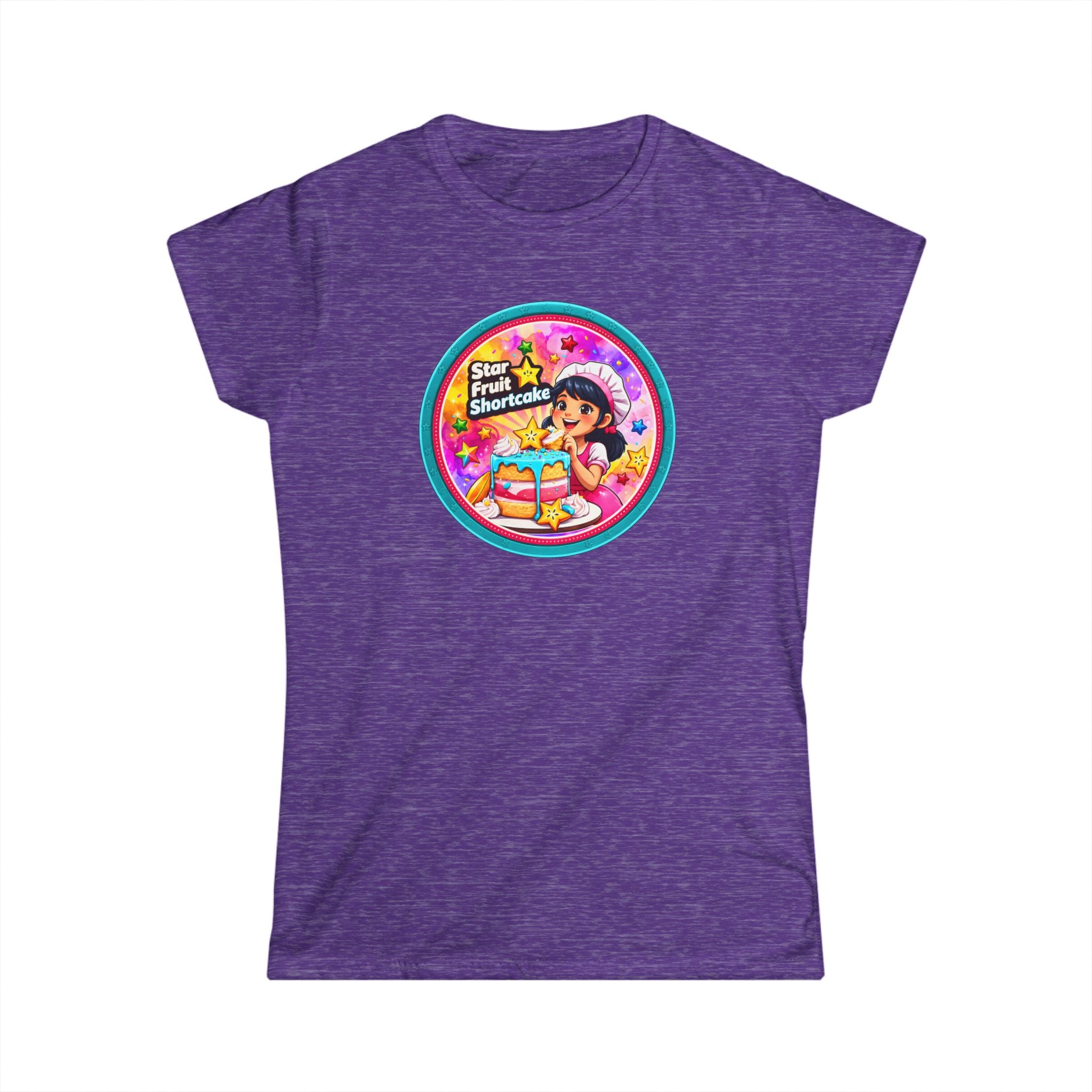 Women’s Tee — "Star Fruit Shortcake" Cute Retro Dessert Graphic
