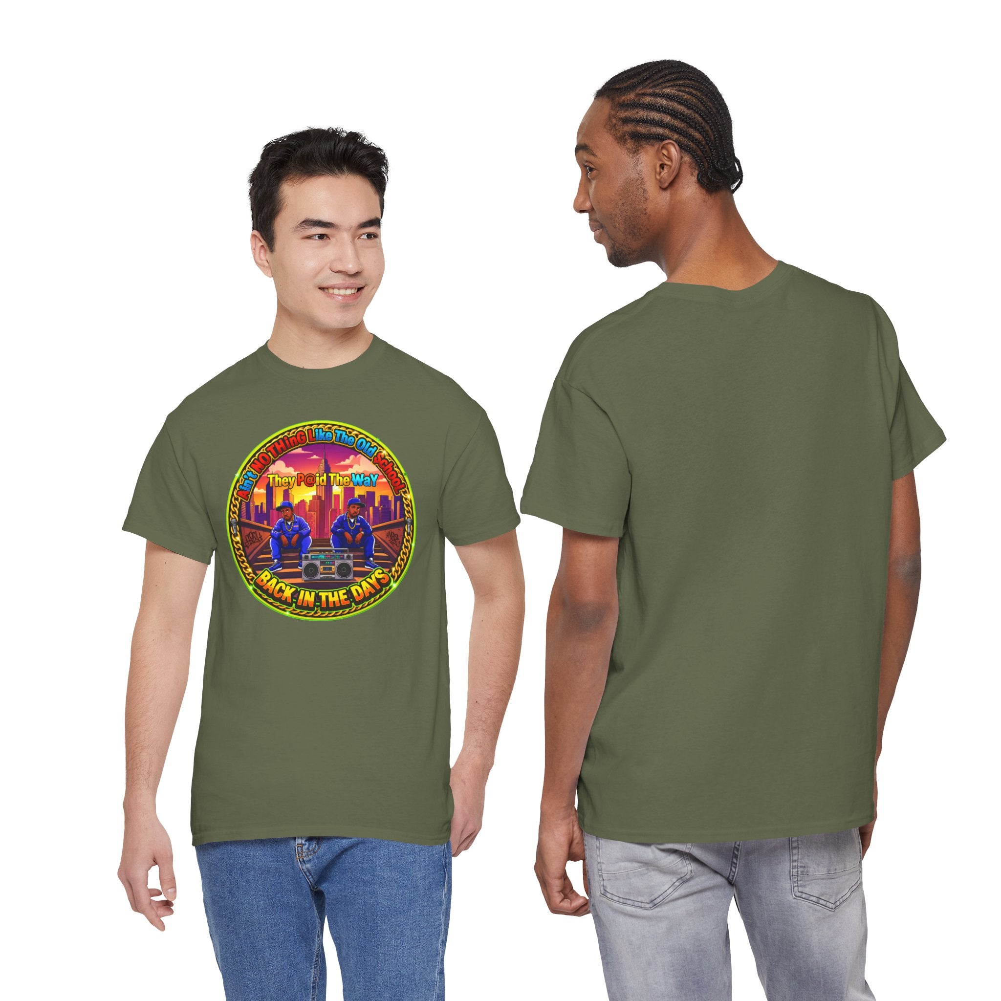 T-Shirt — Retro Sunset 'Aint No Thing Like The Old School' Graphic Tee