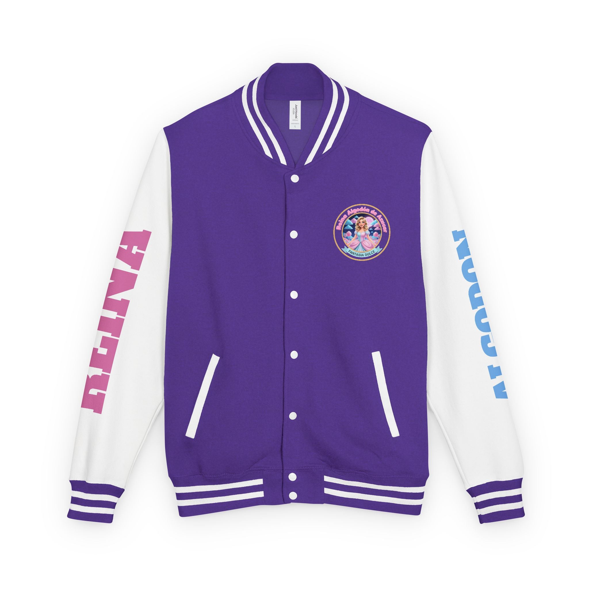 Letterman Jacket — Reina Algodón de Azucar-  Circle Logo